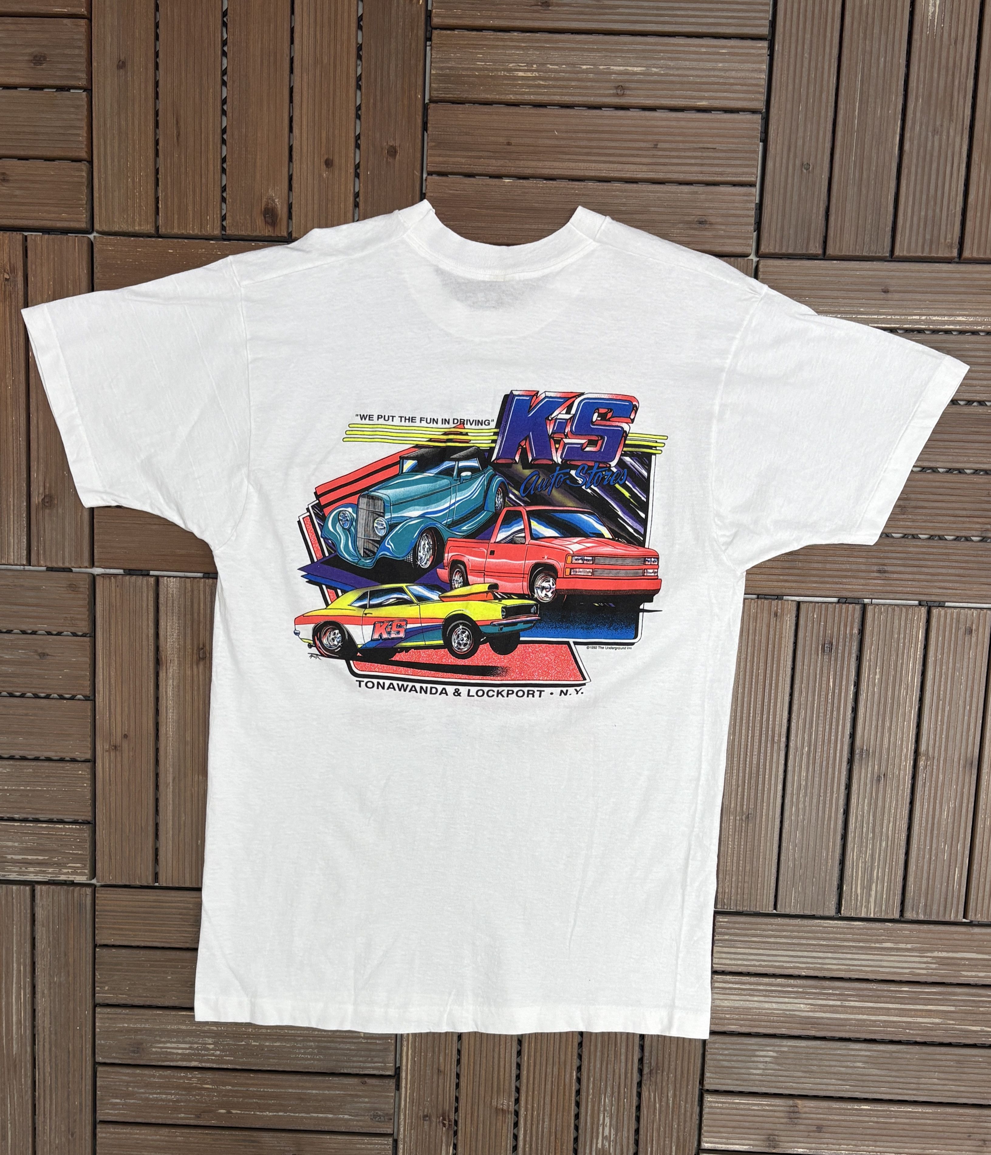 Vintage Niagara '94 Auto Swap Car Shows Vintage White T-Shirt Tee Size US XL / EU 56 / 4 - 4 Thumbnail