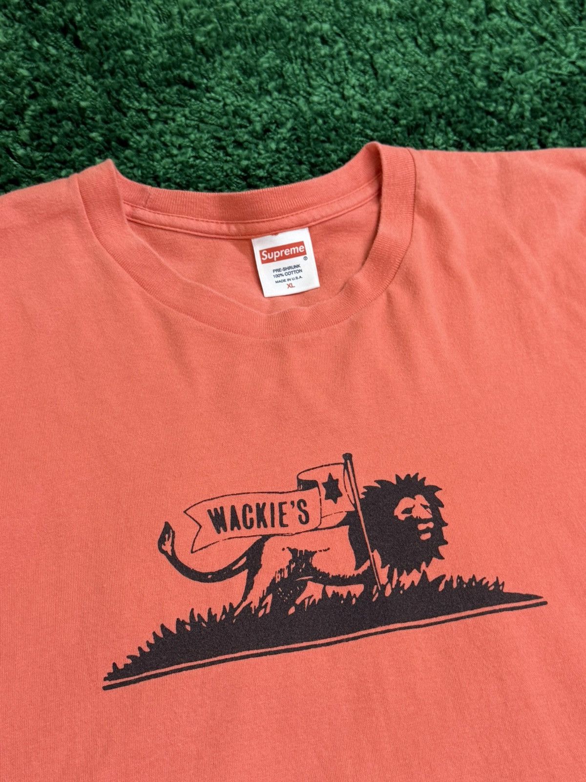 Supreme × Vintage 2013 Supreme x Wackies Records Lion Store Box Logo Tee XL Size US XL / EU 56 / 4 - 7 Thumbnail