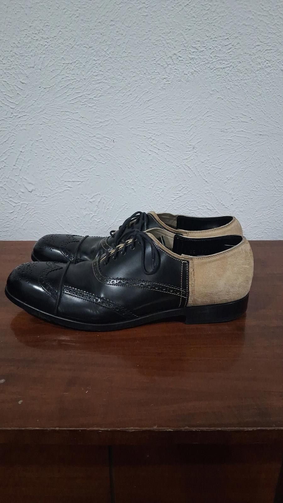 Prada Prada Men’s Leather & Suede Oxfords Size ONE SIZE - 1 Thumbnail