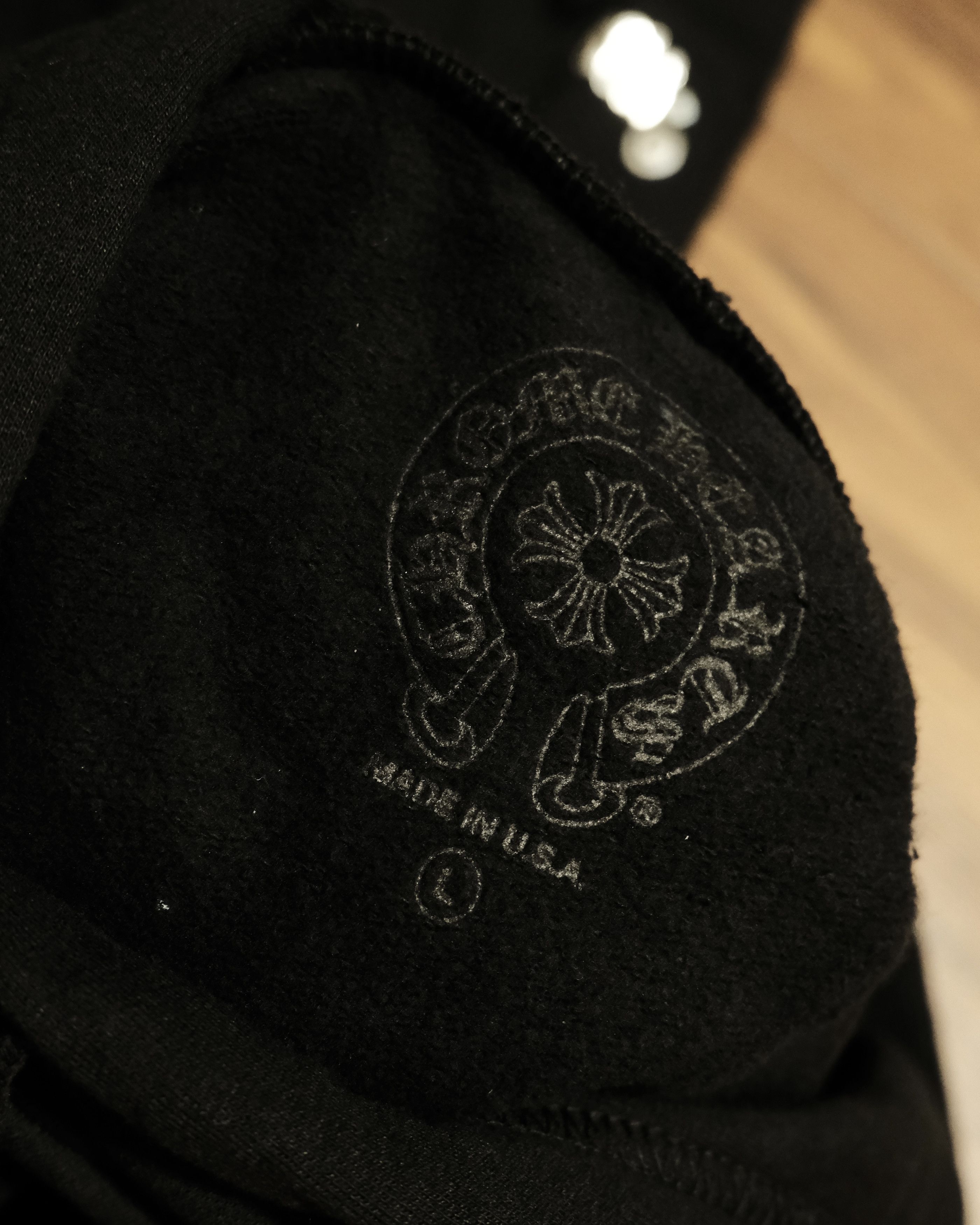 Chrome Hearts Chrome Hearts Exclusive Metallic Vertical Logo Hoodie Size US L / EU 52-54 / 3 - 14 Thumbnail