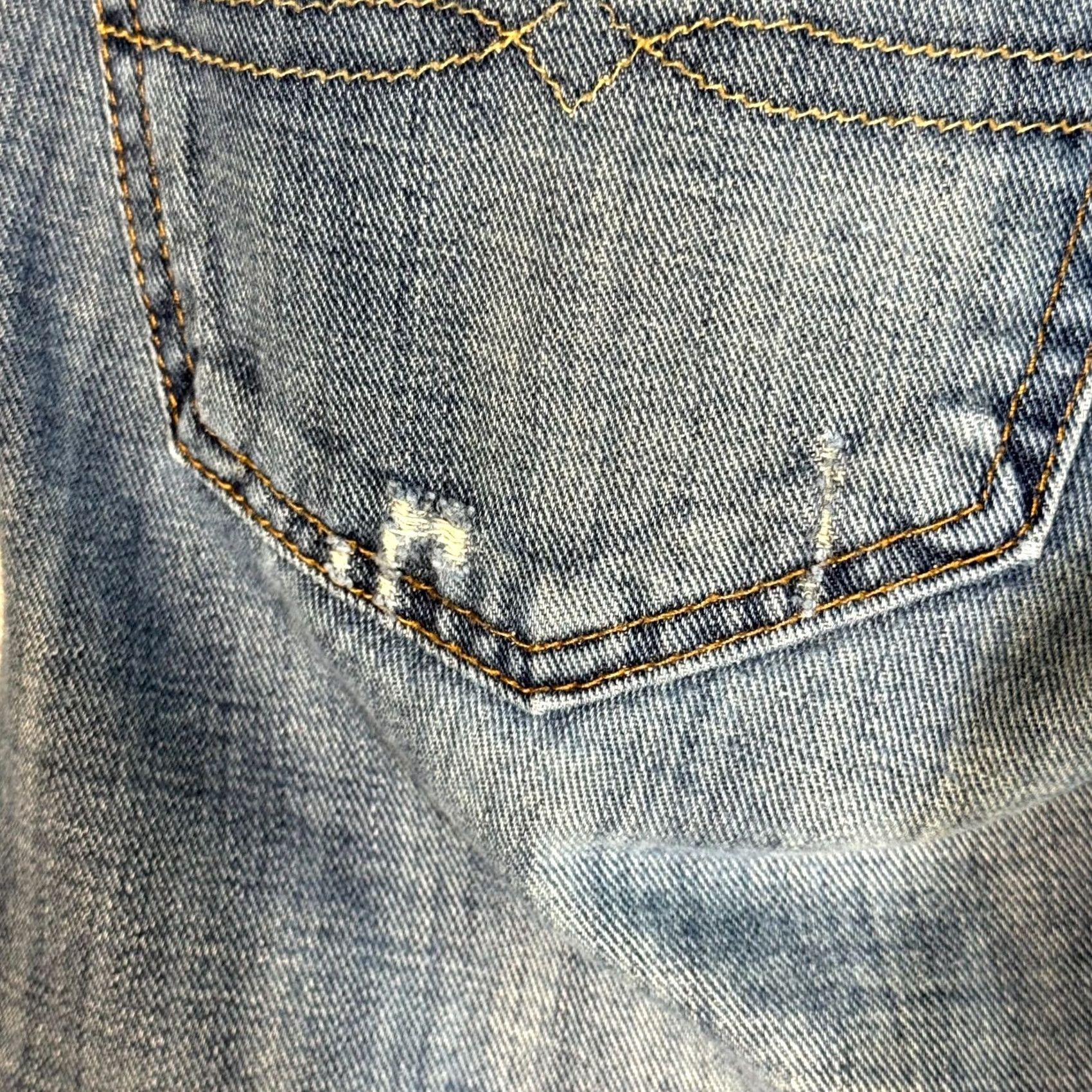 Lucky Brand Lucky Brand Jeans 38 X 32 Black Denim Stretch Mid-Rise Straight Leg Men's Jeans Size US 38 / EU 54 - 3 Thumbnail
