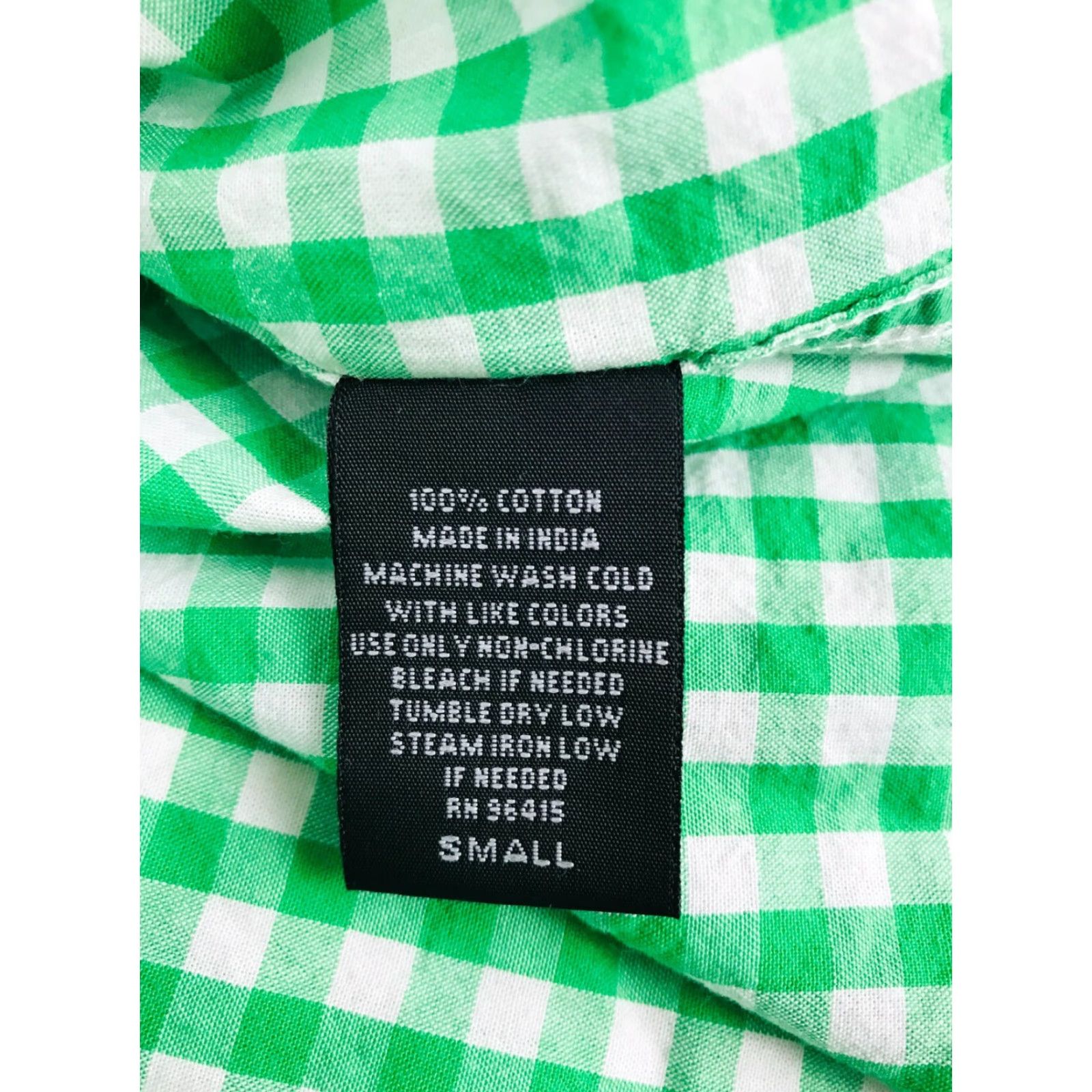 Vintage Artistry in Motion NY Shirt Mens Size Small Green White Checkered Button Down Shirt Size US S / EU 44-46 / 1 - 7 Thumbnail
