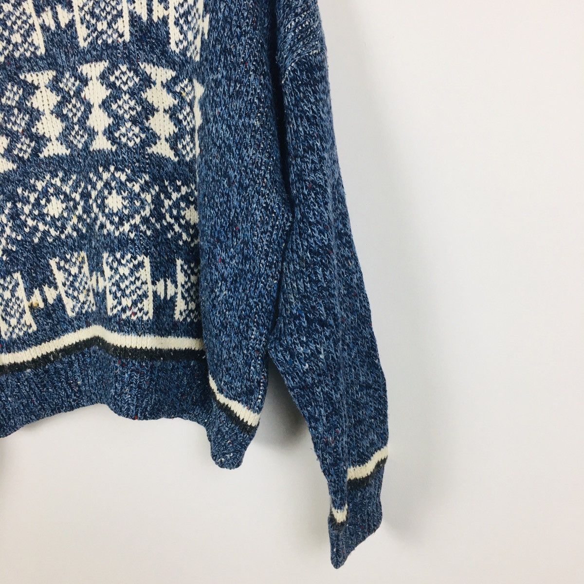 Homespun Knitwear × Vintage Vintage Illustration Acrylic Crop Top Knit Size L / US 10 / IT 46 - 3 Thumbnail