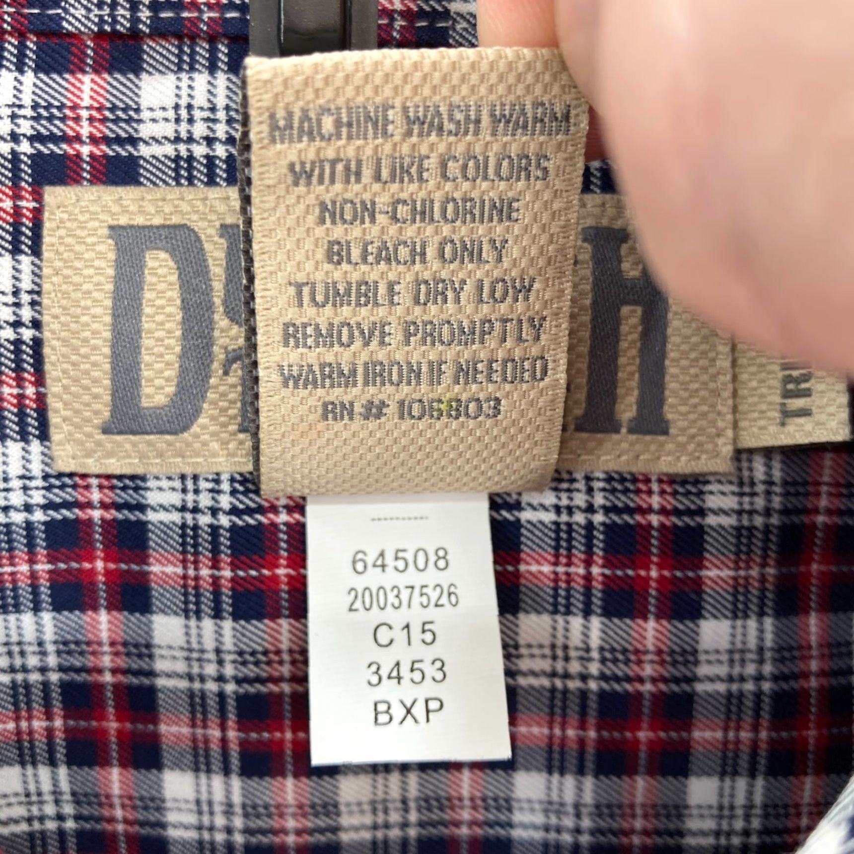 Vintage Duluth Wrinklefighter Slim Fit Long Sleeve Shirt Men Large Red Plaid Button Down Size US L / EU 52-54 / 3 - 5 Thumbnail