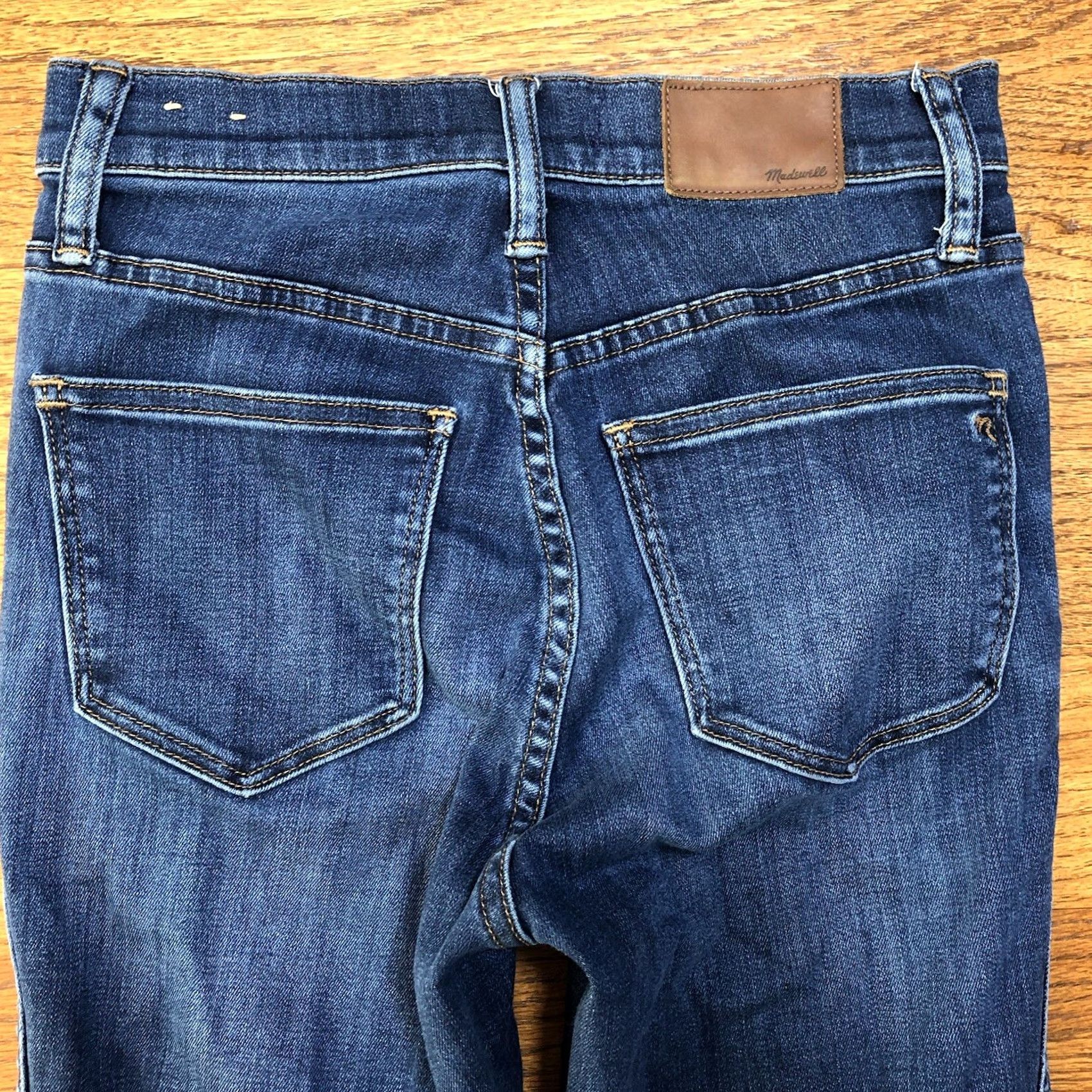 Madewell Madewell Jeans Womens 25 X 27.5 Inseam Blue 10” High Rise Skinny Denim Size 42" / US 20 - 3 Thumbnail