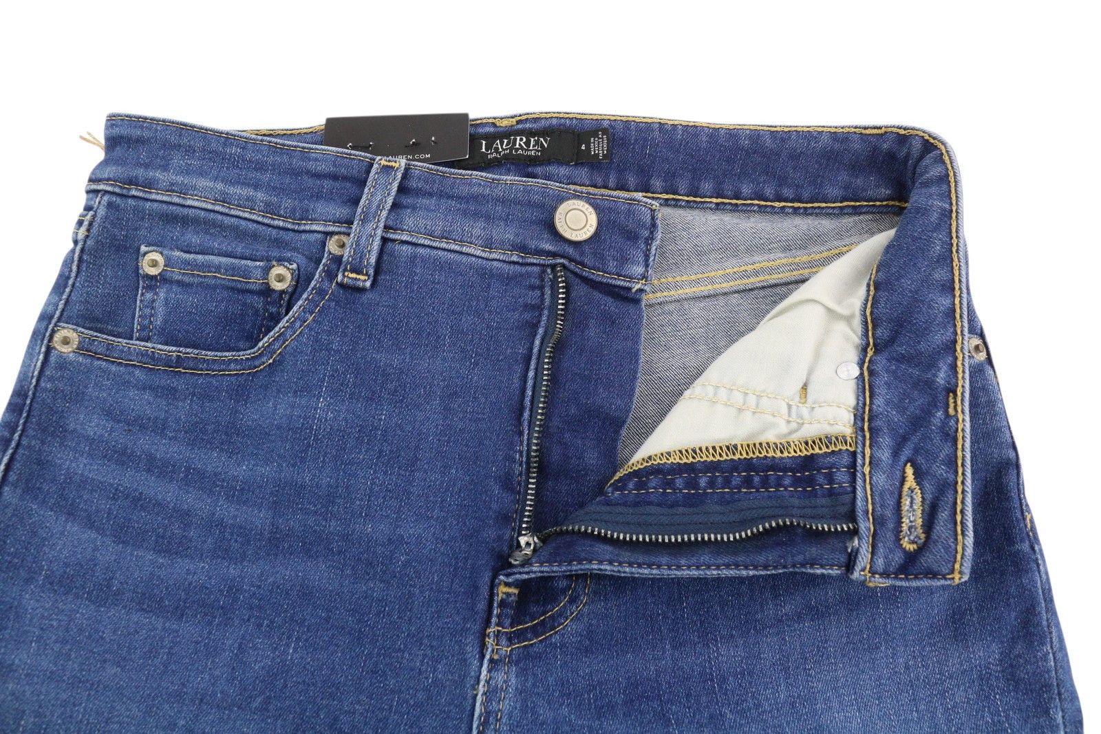 Lauren Ralph Lauren LEGACY W27 High Rise Skinny Ankle Jeans 84701 Size 27" / US 4 / IT 40 - 4 Thumbnail
