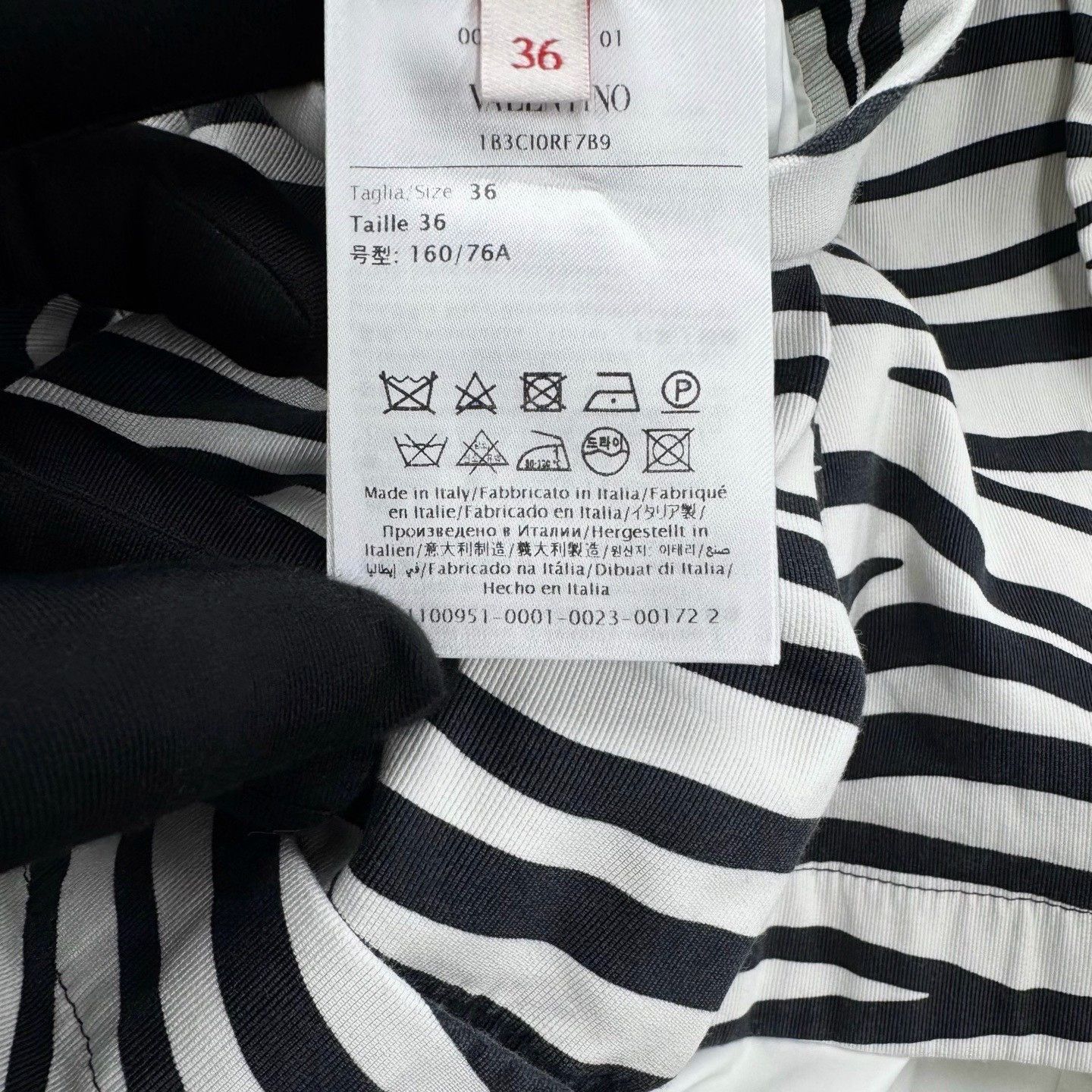 Valentino Valentino Runway Black White Stripe Shirt Jacket Size US XXS / EU 40 - 4 Thumbnail
