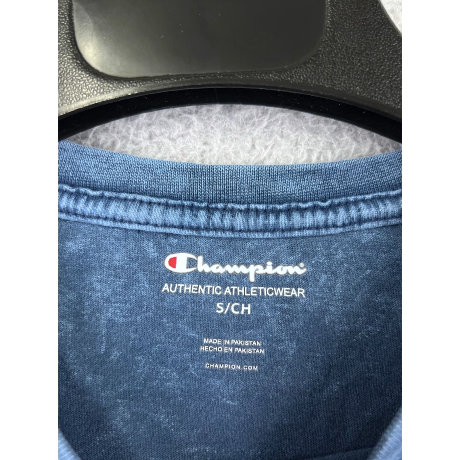 Champion Champion Shirt Mens Small Blue Denim Look Short Sleeve Crew Neck Cotton Size US S / EU 44-46 / 1 - 4 Thumbnail
