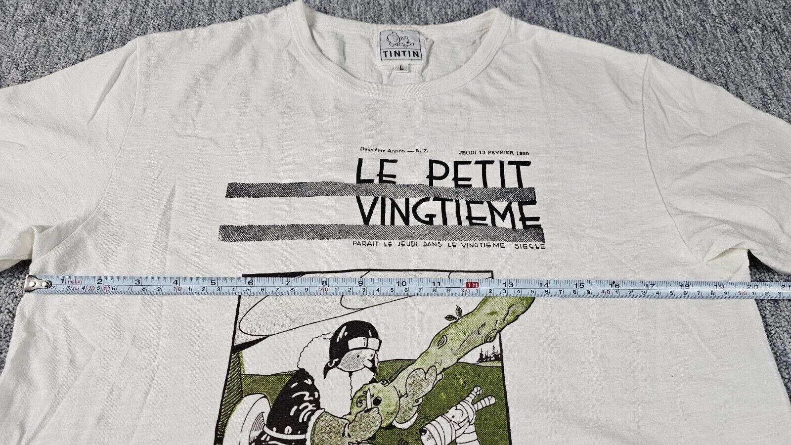 Other Vintage 90s Tintin Soviets Graphic Tee White Cotton Men L Size US L / EU 52-54 / 3 - 10 Thumbnail