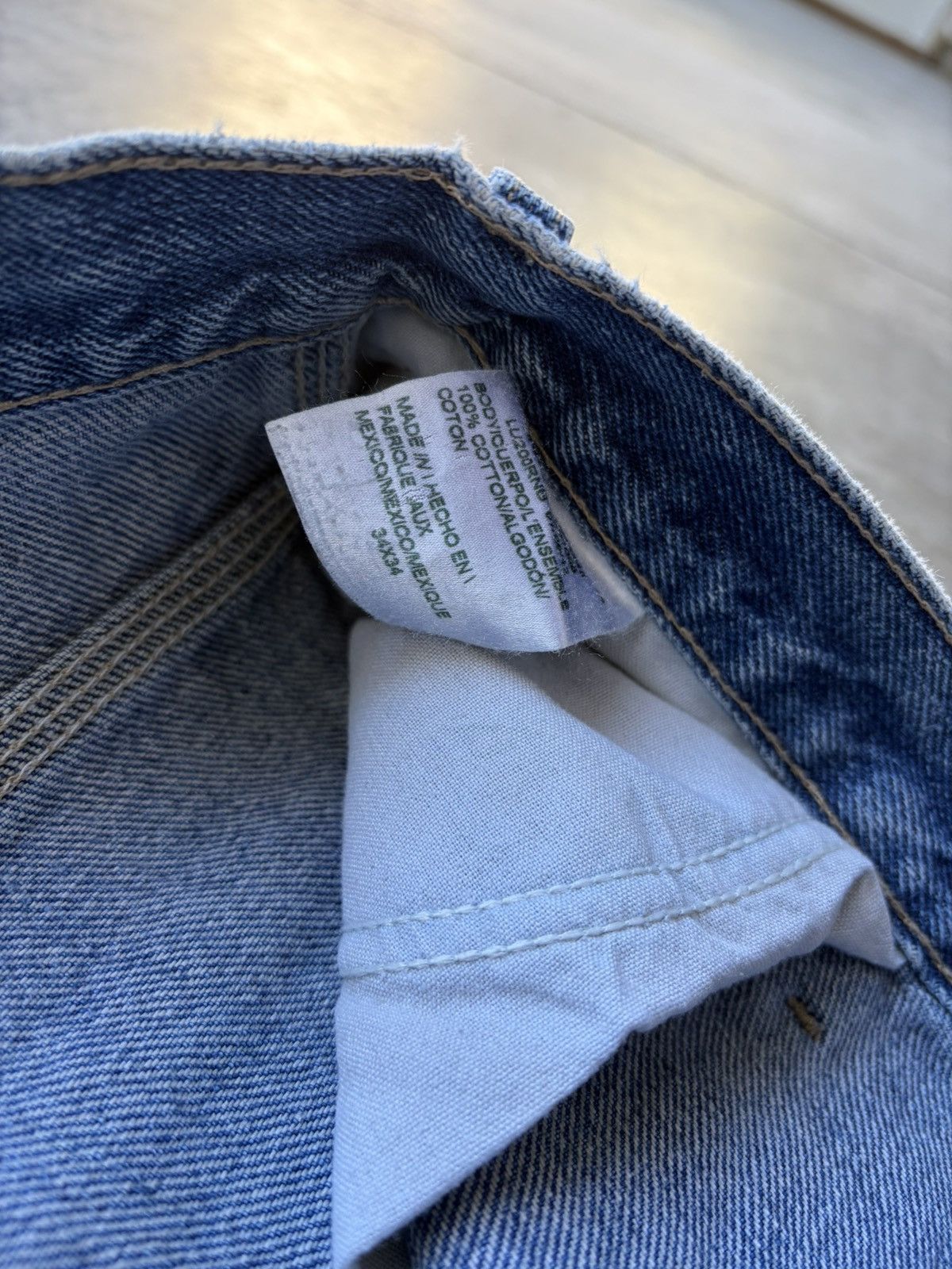 Dickies Dickies Faded Distressed Vintage Baggy Workwear Denim 1990s Size US 34 / EU 50 - 4 Thumbnail
