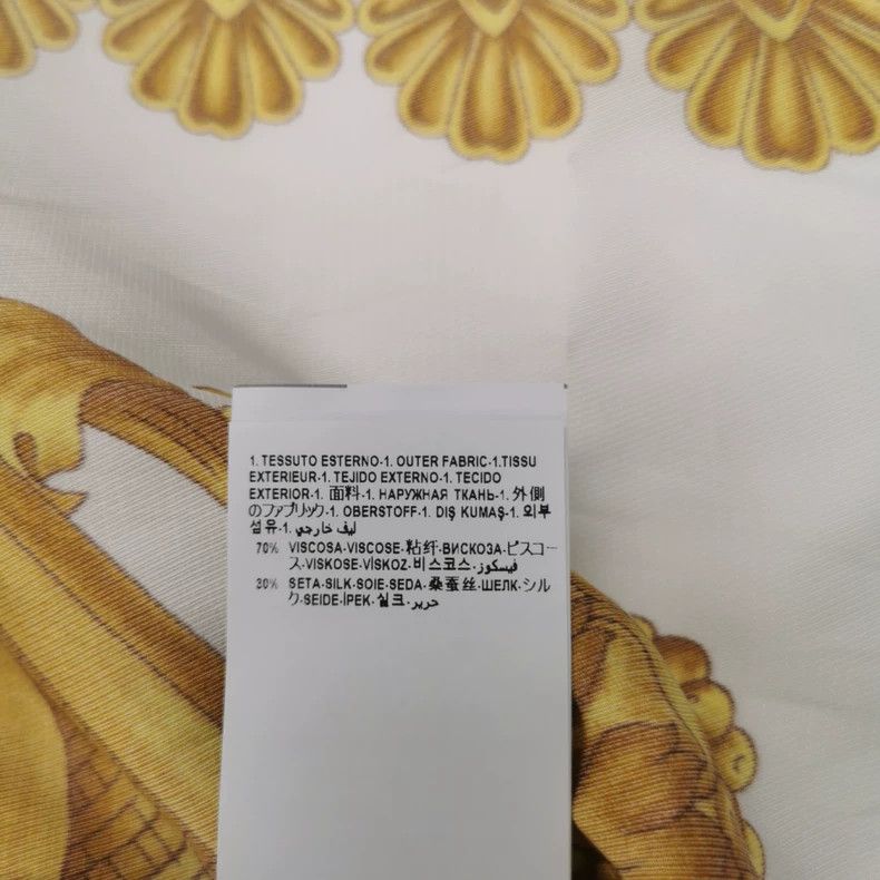 Versace Versace Mulberry silk blend contrasting Medusa avatar shir Size US XS / EU 42 / 0 - 6 Thumbnail