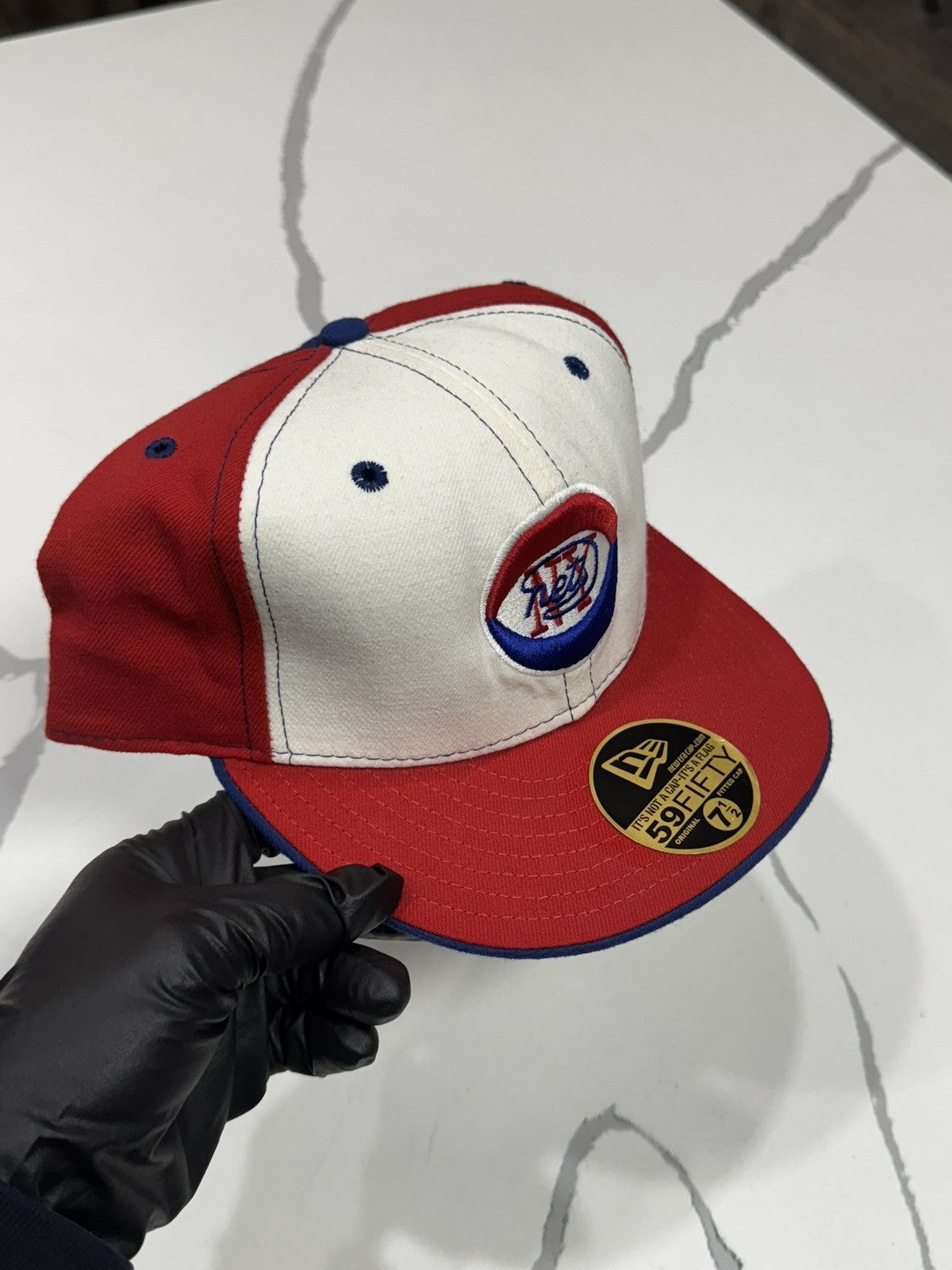 New Era Vintage New York Nets Fitted Cap ABA Hardwood Classics Size ONE SIZE - 3 Thumbnail