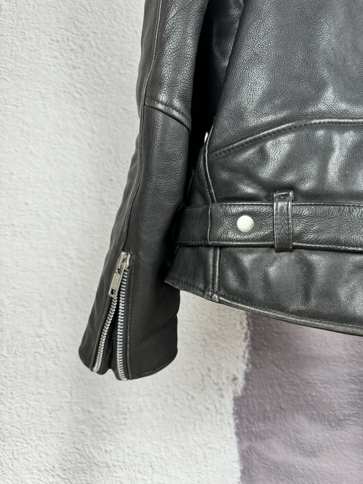 Vintage Mavip Leder Vintage Motorcycle Heavy Leather Black jacket Size US XXL / EU 58 / 5 - 14 Thumbnail