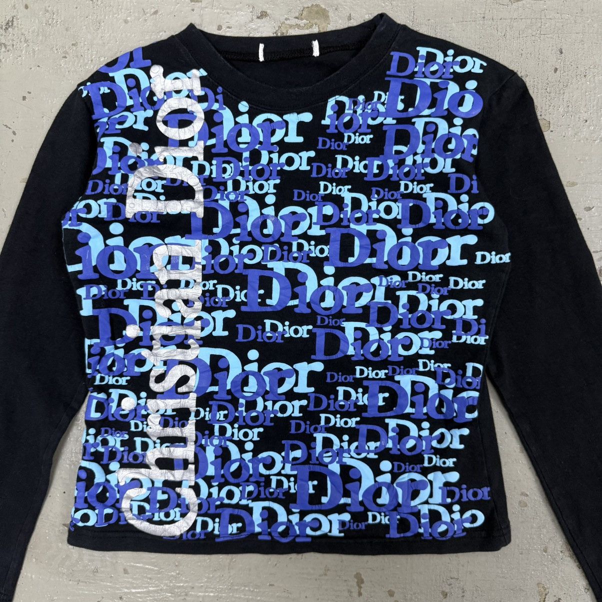 Dior Vintage Dior Multiple Spellout Long sleeve Tee Size XS / US 0-2 / IT 36-38 - 2 Thumbnail