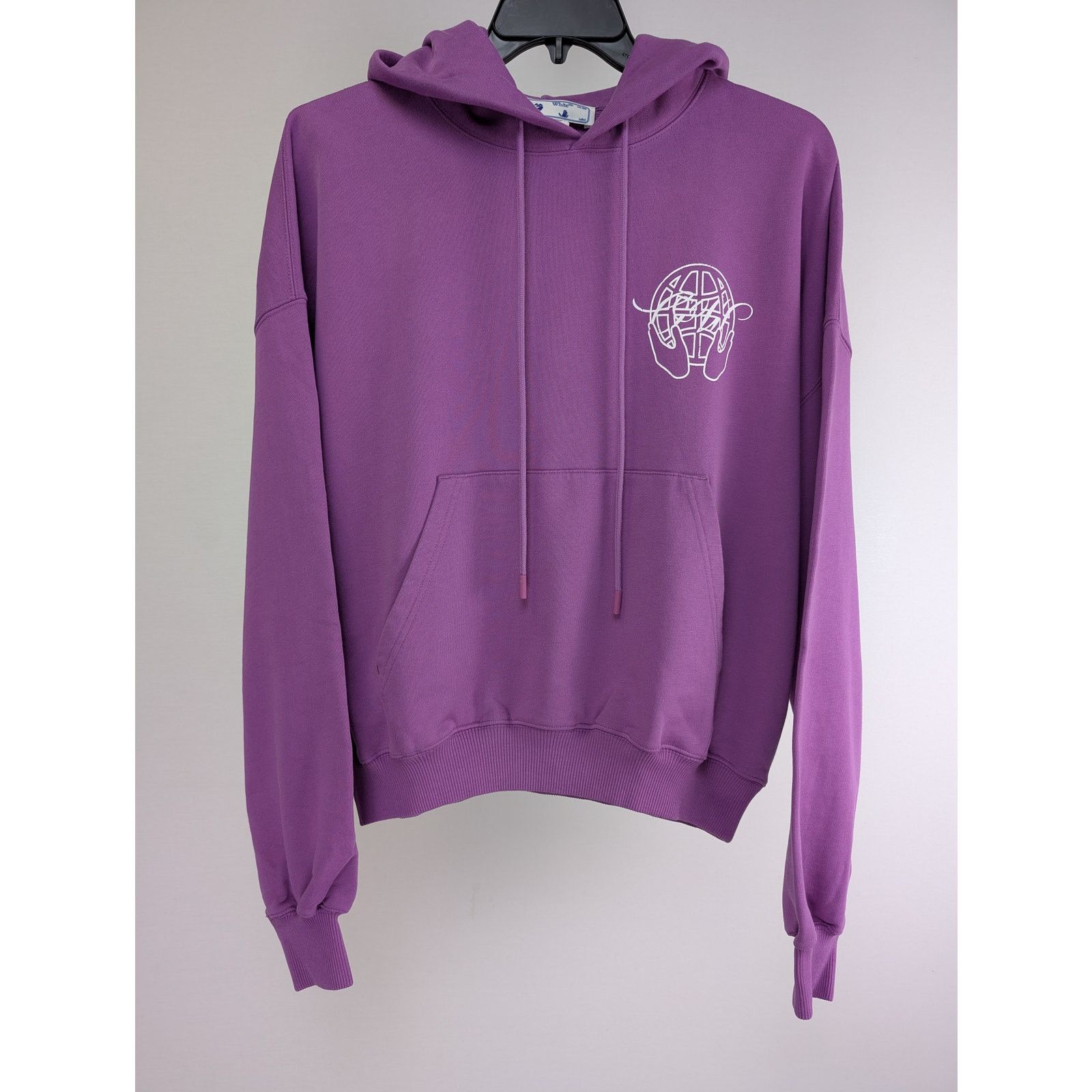 Off-White o1rshd1 Hand Arrow Boxy Hoodie in Orchid/White Size US S / EU 44-46 / 1 - 1 Thumbnail