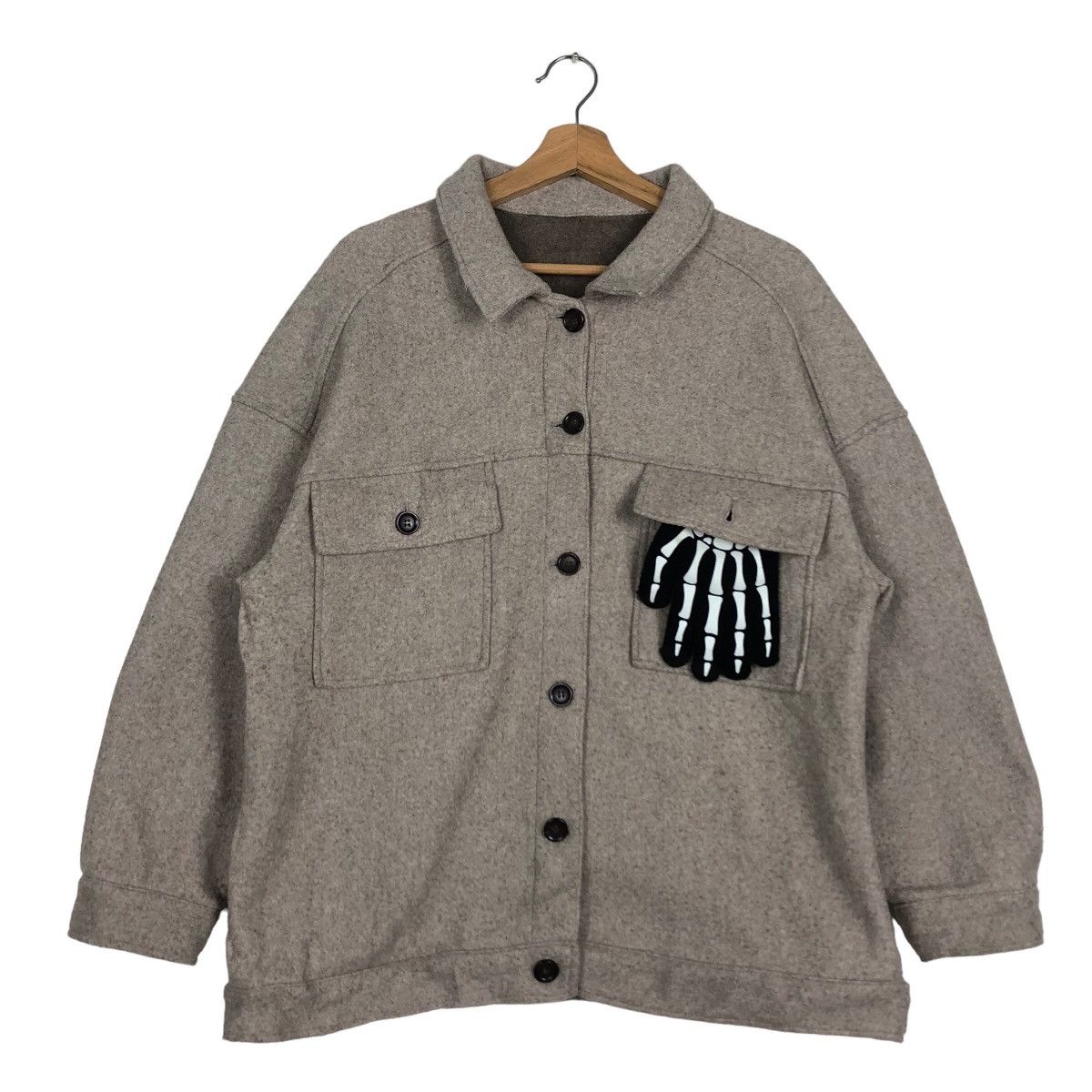 Japanese Brand 🔥90’s Vintage Hikory Chore Wool Jacket Multi Pocket Size US M / EU 48-50 / 2 - 2 Thumbnail