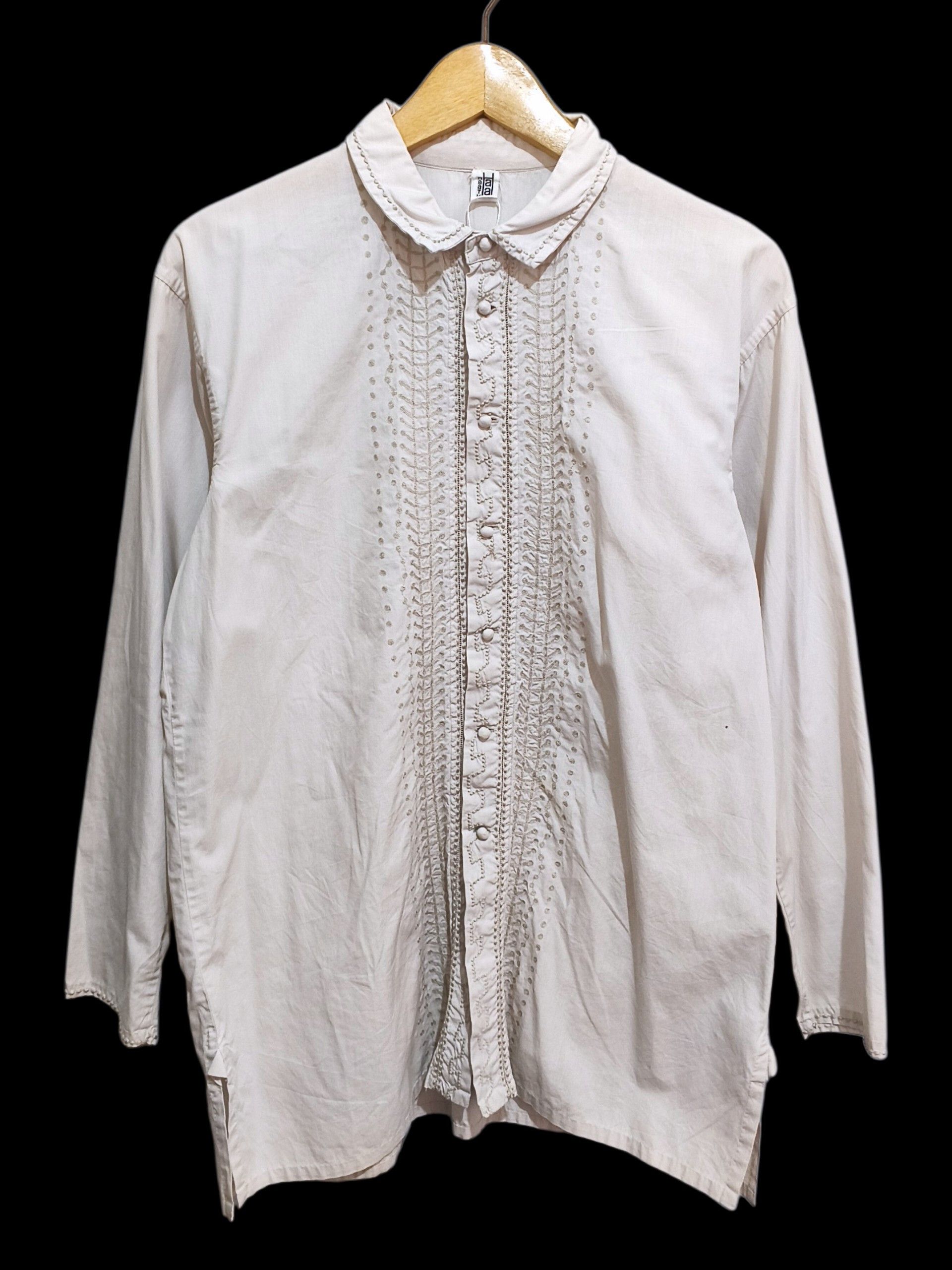 Issey Miyake 💥Issey Miyake Haat Embroidery Blouse Size XS / US 0-2 / IT 36-38 - 1 Thumbnail