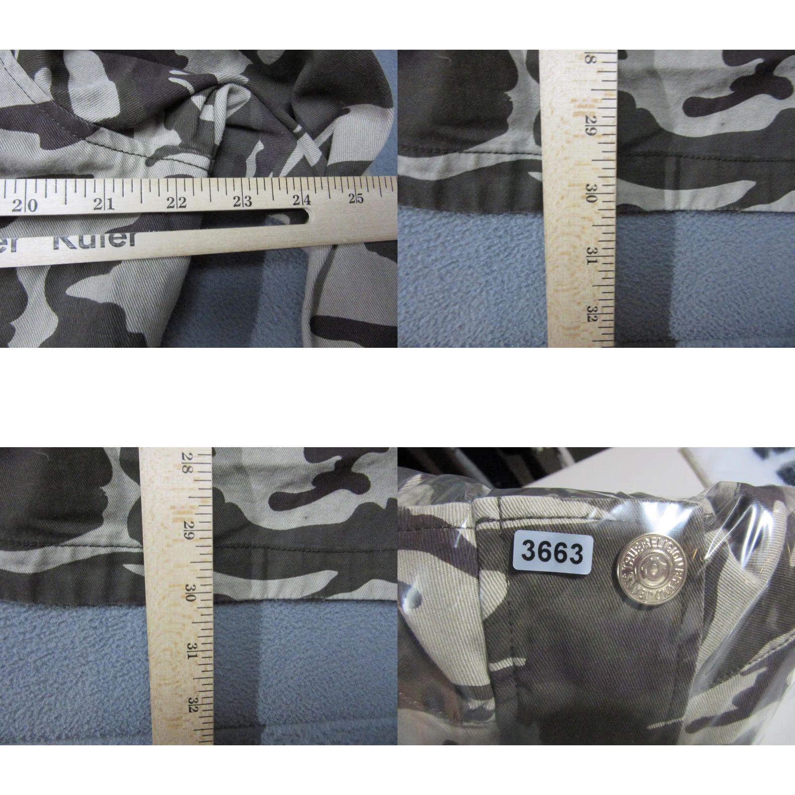True Religion True Religion Jacket Womens Large Gray Military Utility Cargo Camo Green Purple Size L / US 10 / IT 46 - 9 Thumbnail