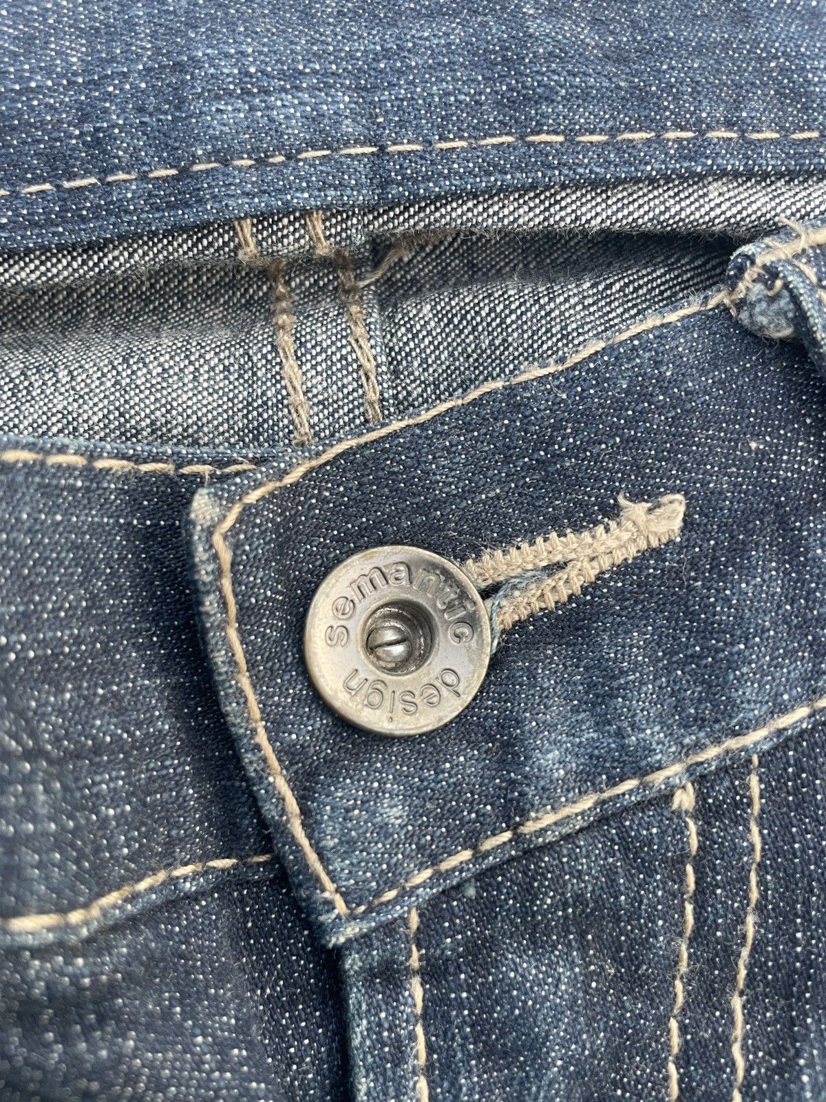 2000s JAPANESE BRAND SEMANTIC DESIGN BONDAGE SKINNY