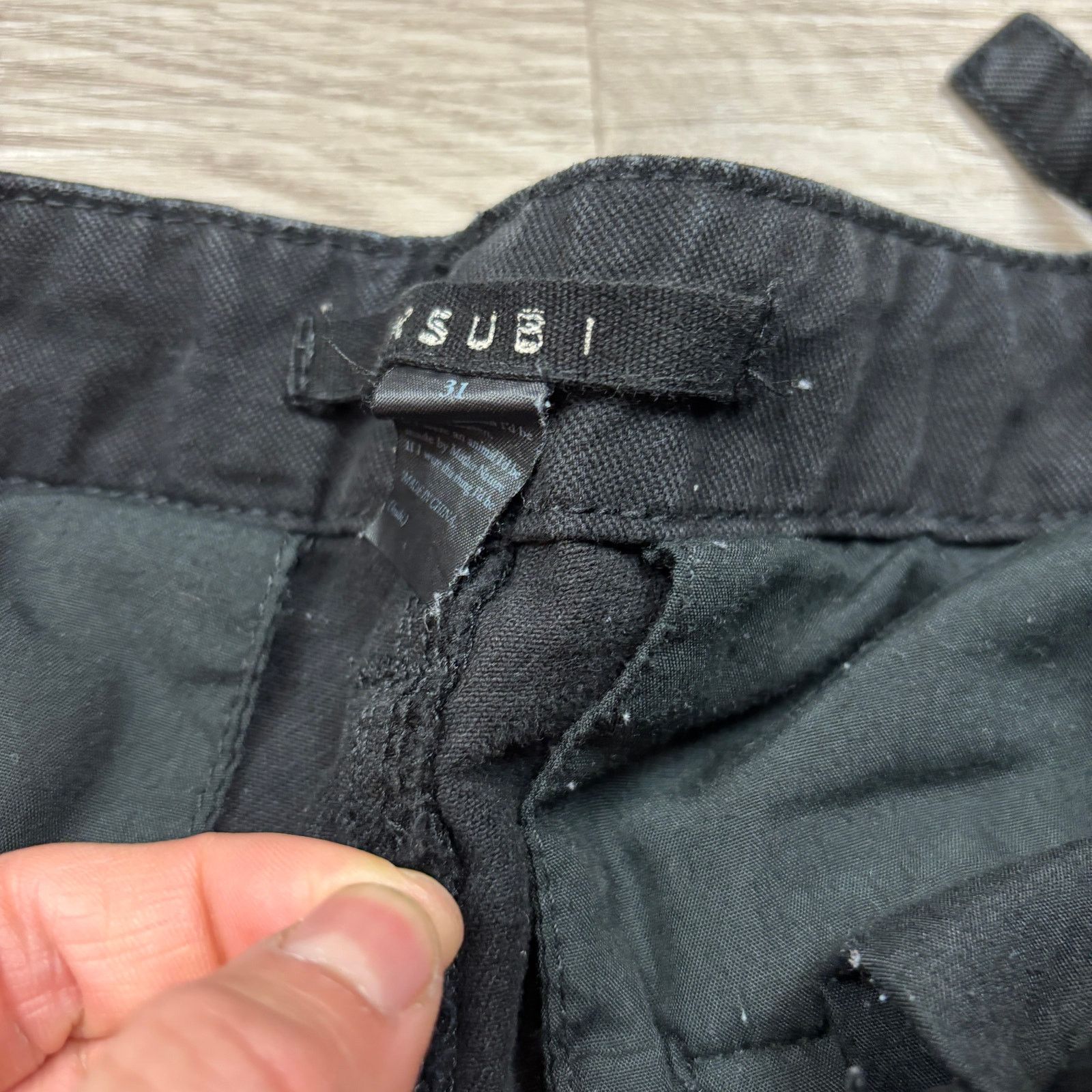 Ksubi Ksubi Kraft Cargo Black Pants Men's 31x26 Streetwear Skater Size US 31 - 5 Thumbnail