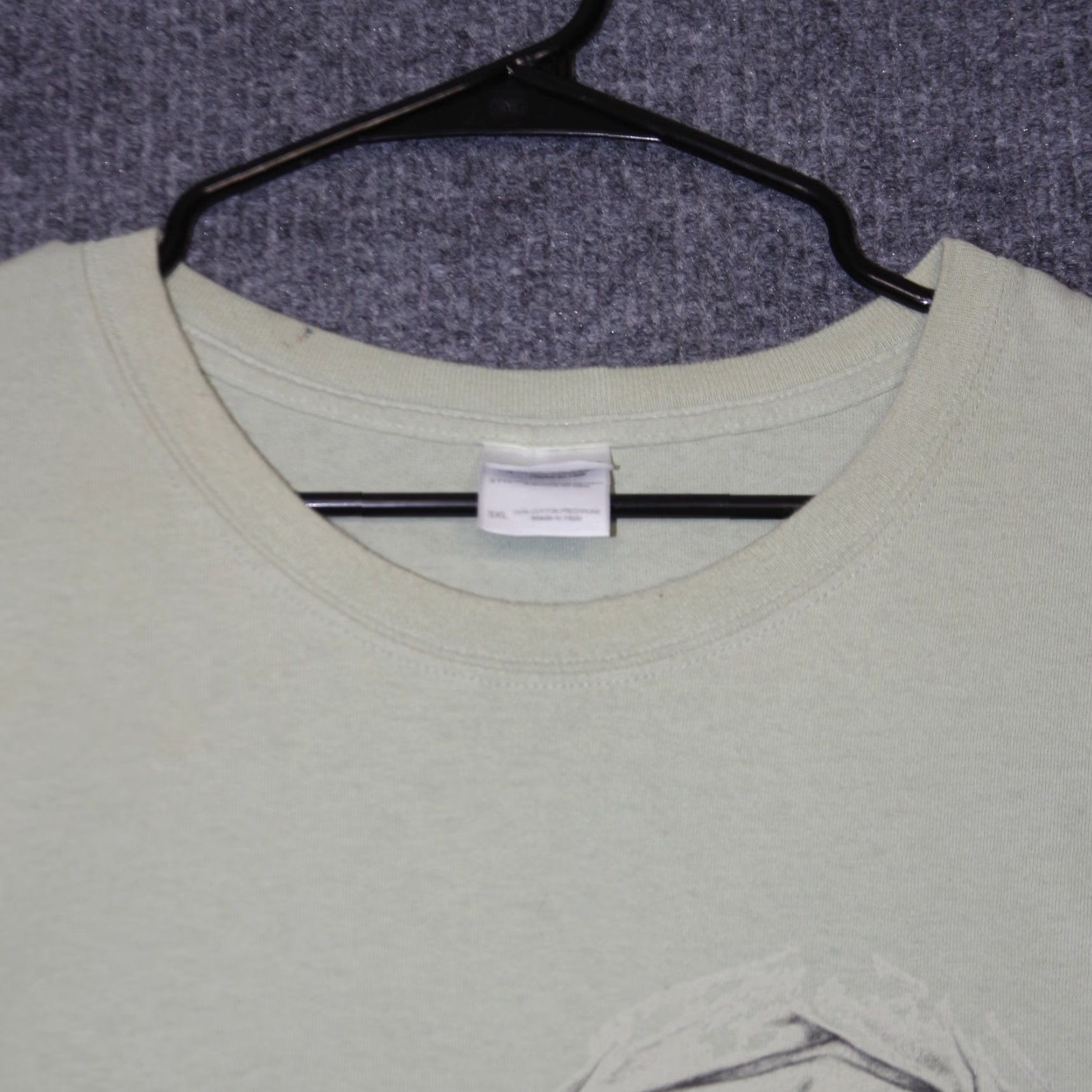 Gildan VTG Let Him Give You A Hand Graphic T Shirt Mens 3XL Green Jesus Teee Streetwear Size US XXL / EU 58 / 5 - 2 Thumbnail