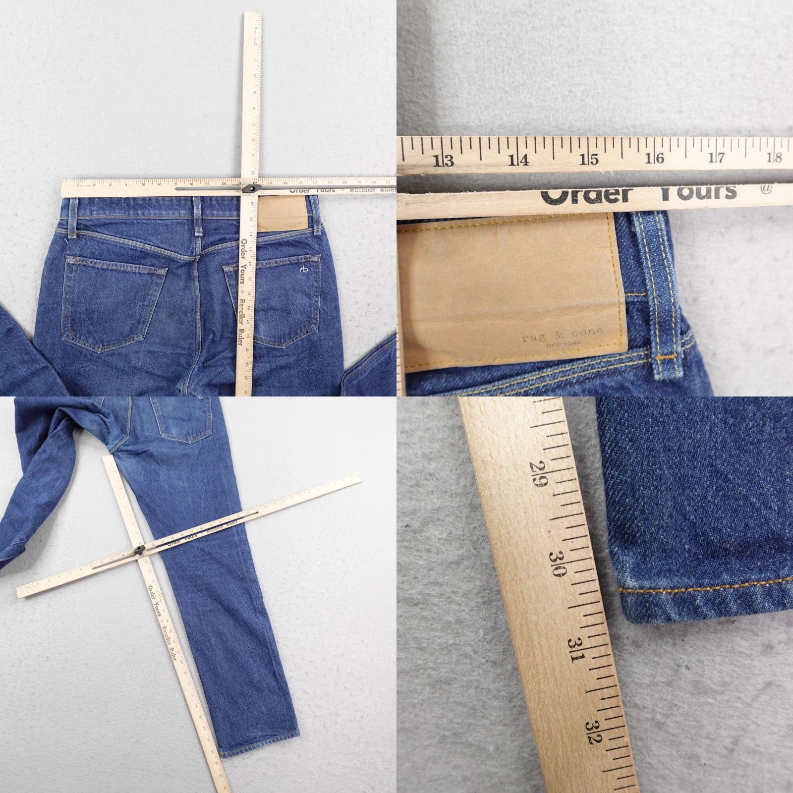 Rag & Bone Rag & Bone Jeans Mens 31 Blue Denim Button Fly Made In USA Straight Leg Faded Jeans Mens 31 Blue Denim Button Fly Made In USA Straight Leg Faded Size US 31 - 8 Thumbnail