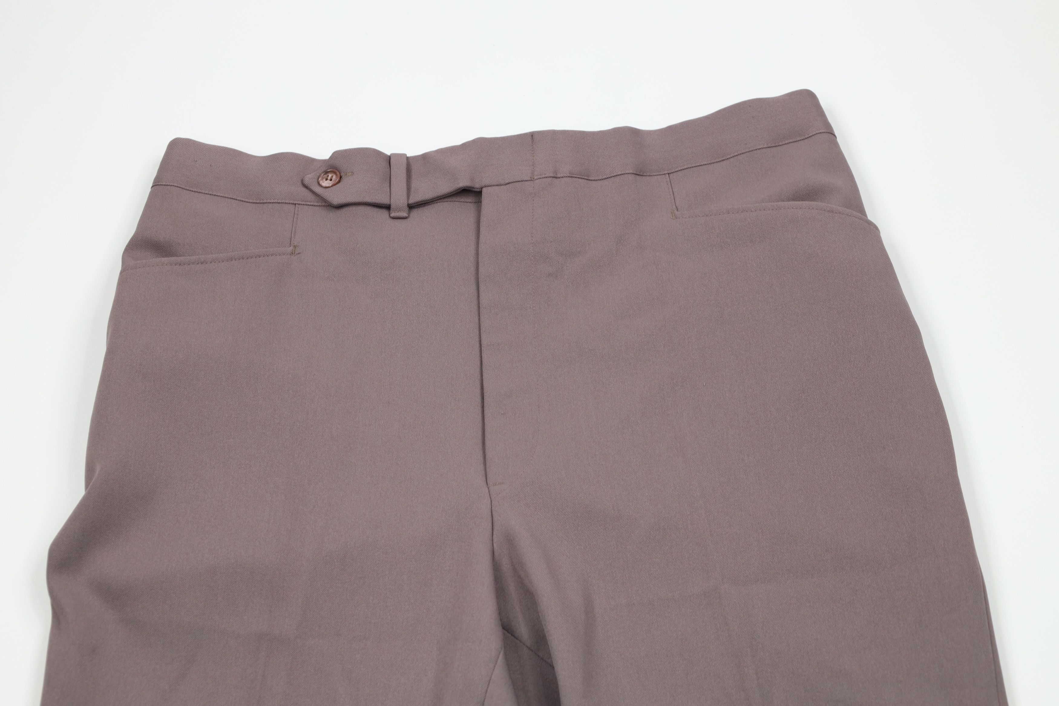 Vintage Vintage 70s Streetwear Wide Leg Chino Pants Deep Taupe USA Size US 36 / EU 52 - 2 Thumbnail