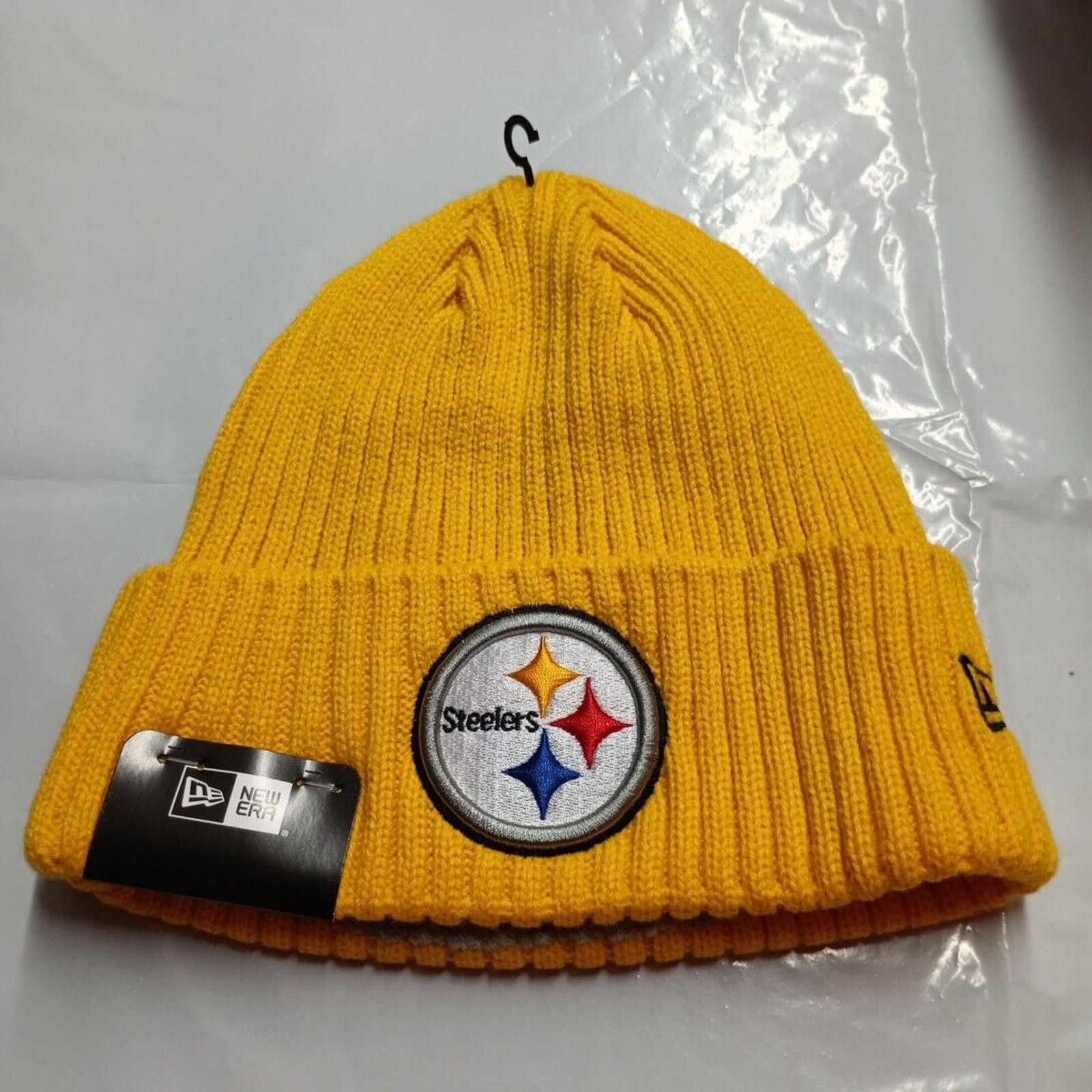 New Era Pittsburgh Steelers Beanie Unisex One Size Yellow New Era Size ONE SIZE - 1 Thumbnail