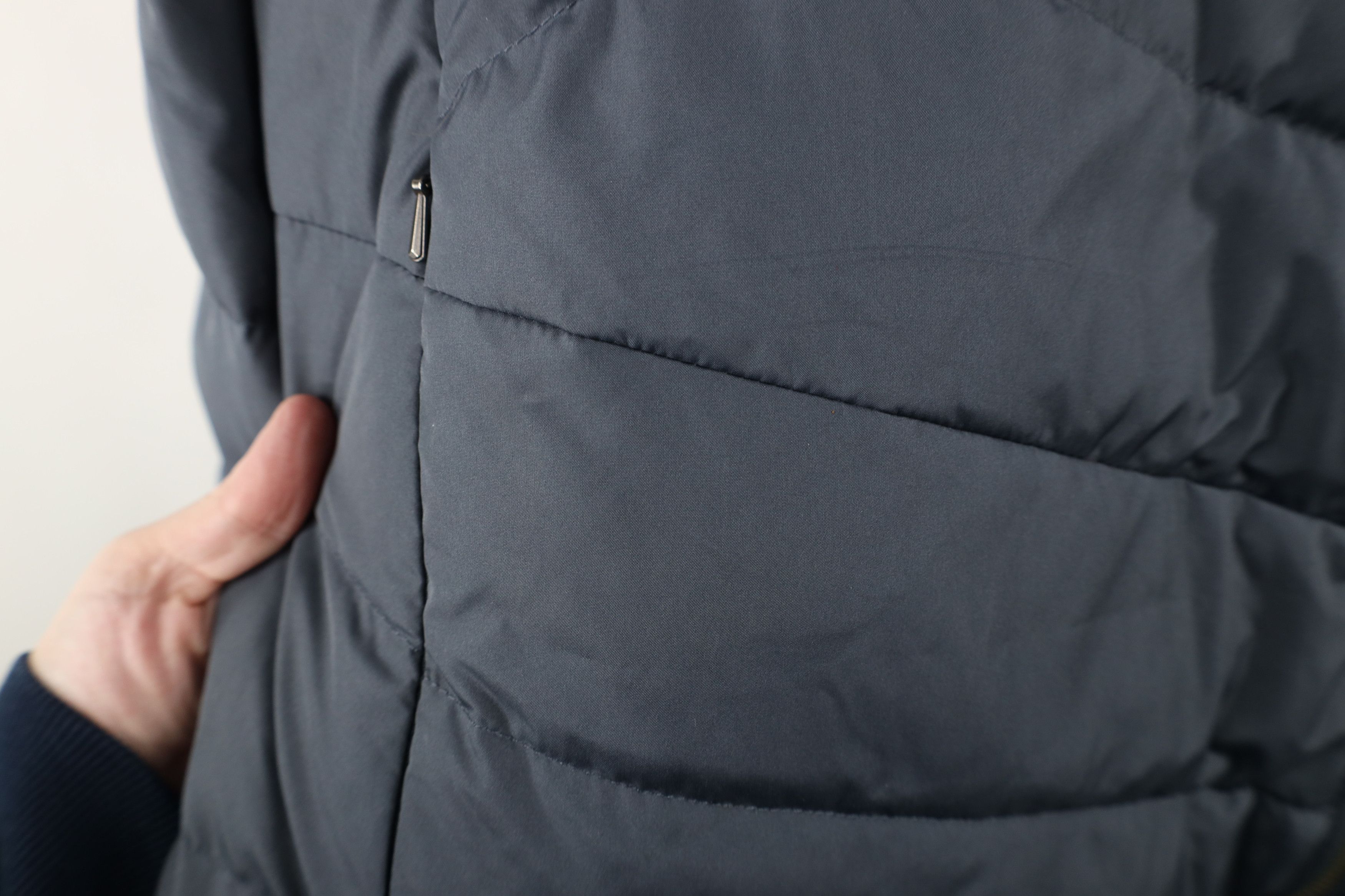 Lands' End × Vintage Lands End Full Length Hooded Duck Down Puffer Jacket Gray Size M / US 6-8 / IT 42-44 - 7 Thumbnail
