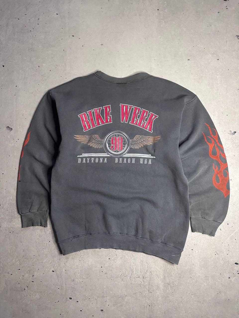 Harley Davidson Vintage Bike Week 98 Eagle MOTO Sweatshirt Daytona USA Y2K Size US L / EU 52-54 / 3 - 11 Thumbnail