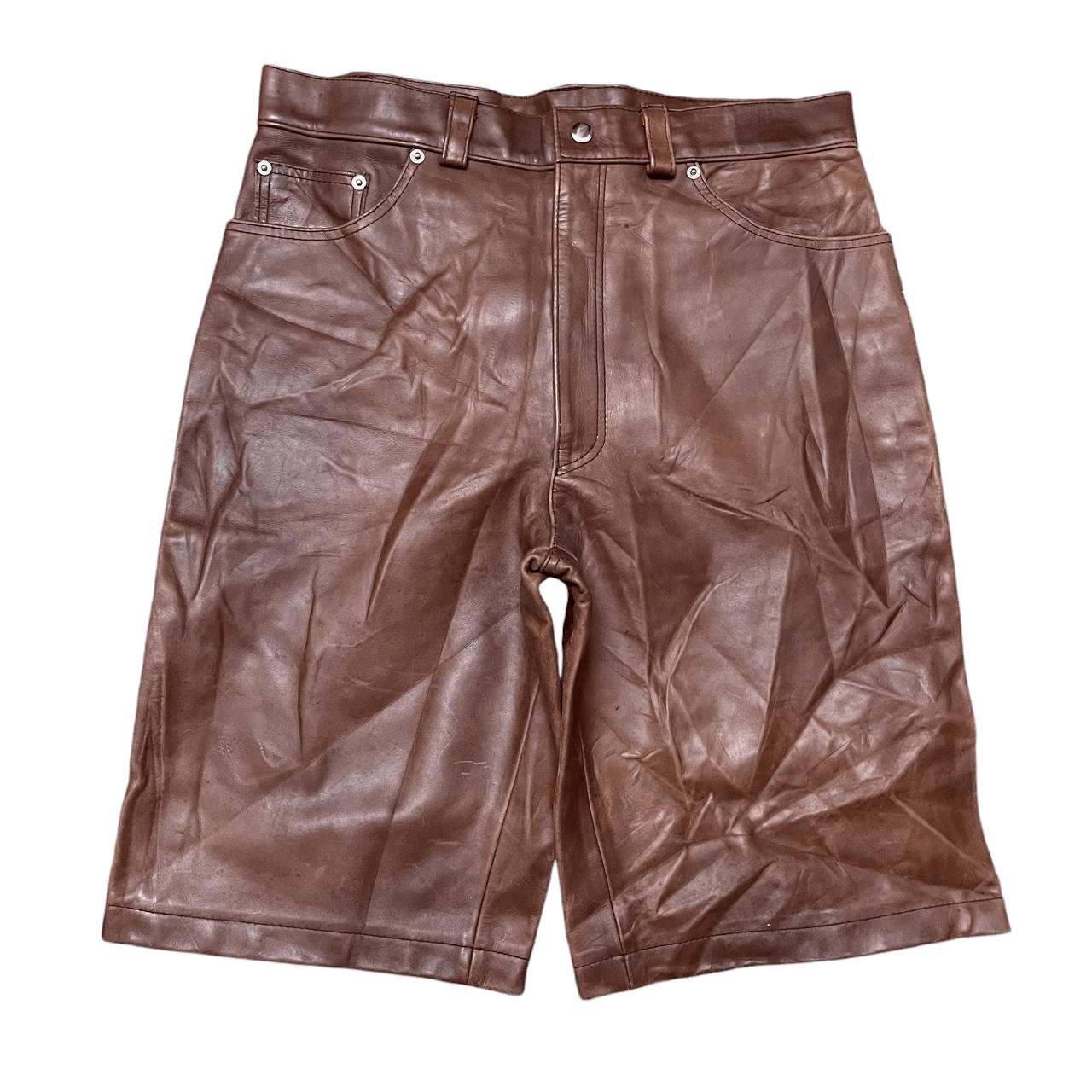 The Real McCoy's Vintage The Real Mccoy's Leather Short Pant Size US 33 - 1 Thumbnail