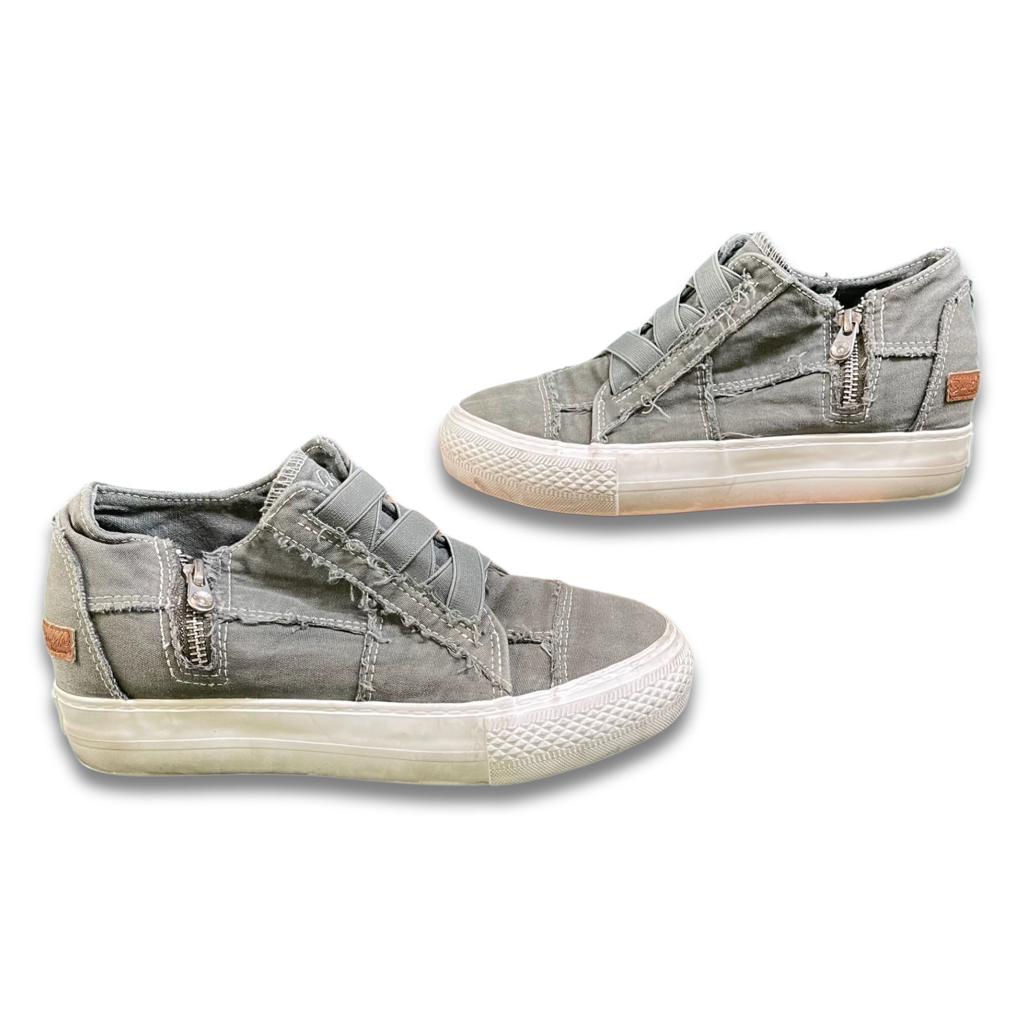 Other BLOWFISH Malibu Womens Mamba Sneakers Casual Gray Canvas Sli Size US 8.5 / IT 38.5 - 3 Thumbnail