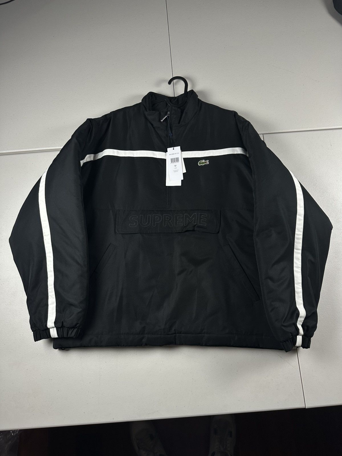 17SS Supreme×LACOSTE Harrington Jacket Supreme Lacoste Harrington Jacket Black Men's - SS17 - US