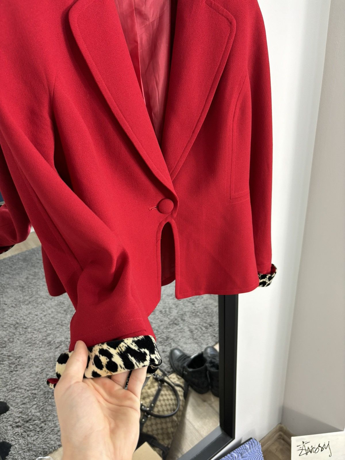 Dior 1990s Vintage Luxury Designer Christian Dior Blazer Jacket Size M / US 6-8 / IT 42-44 - 4 Thumbnail
