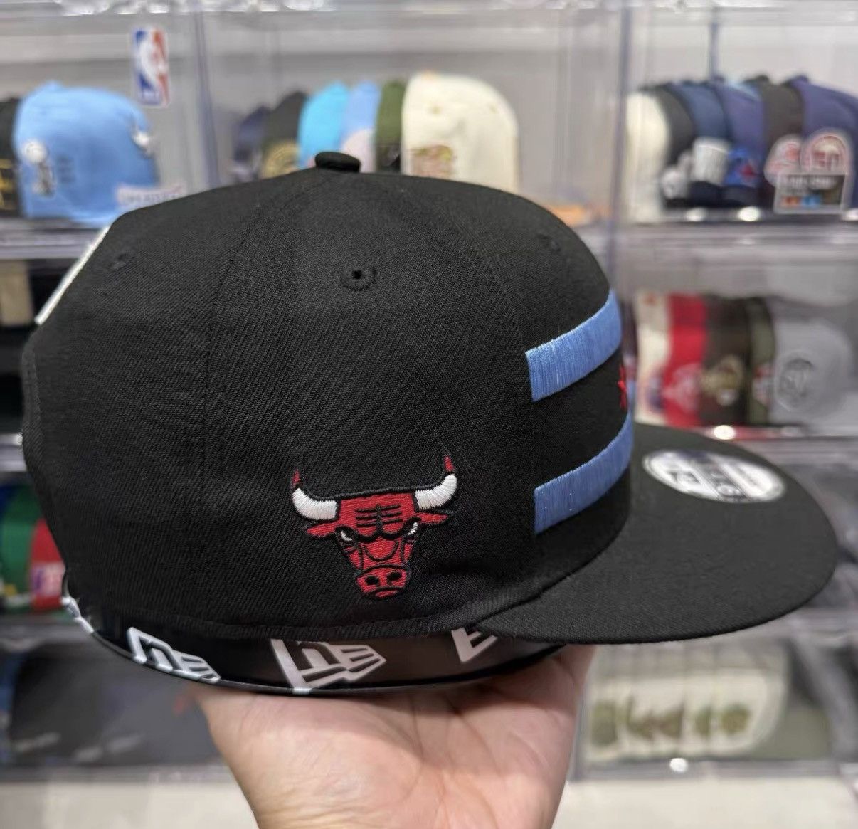 New Era New Era NBA Chicago Bulls Flat Brim Baseball Cap J32 Size ONE SIZE - 3 Thumbnail