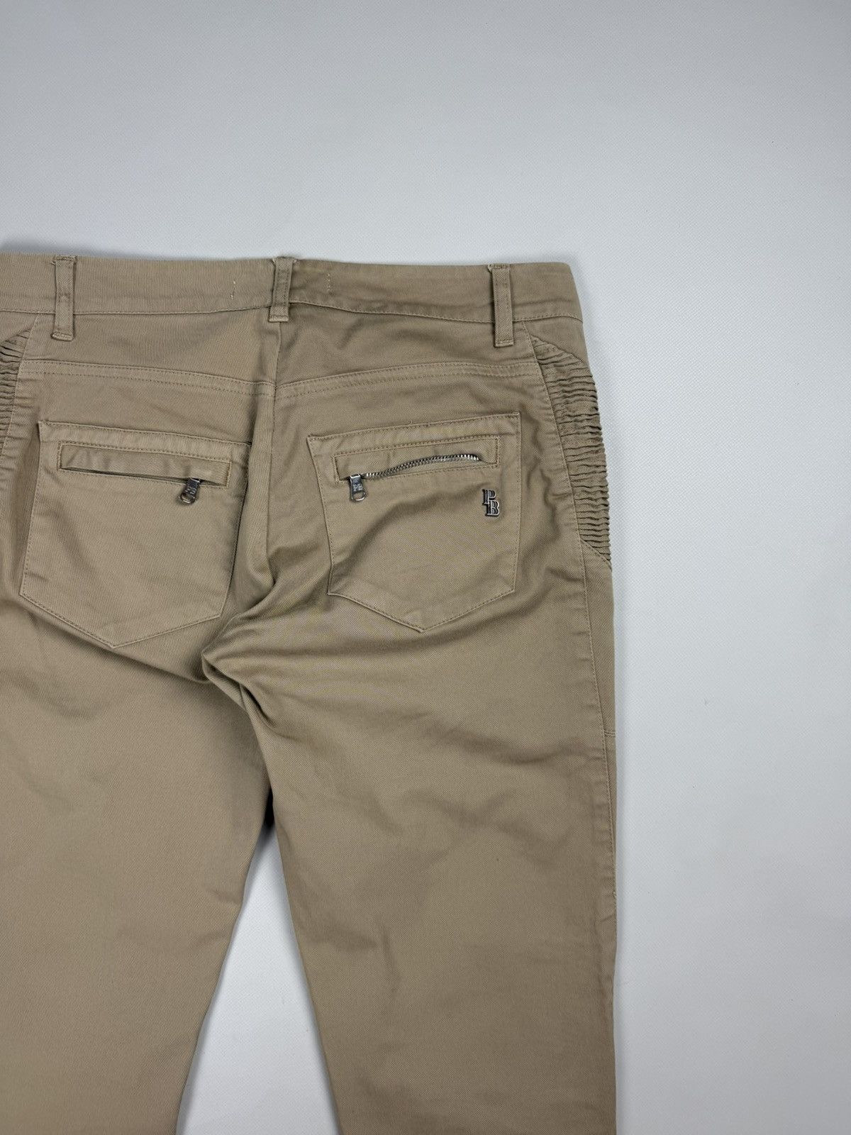 Pierre Balmain Pierre Balmain Ladies Ankle Zip Biker Chino Pants Trousers Size 28" / US 6 / IT 42 - 24 Thumbnail