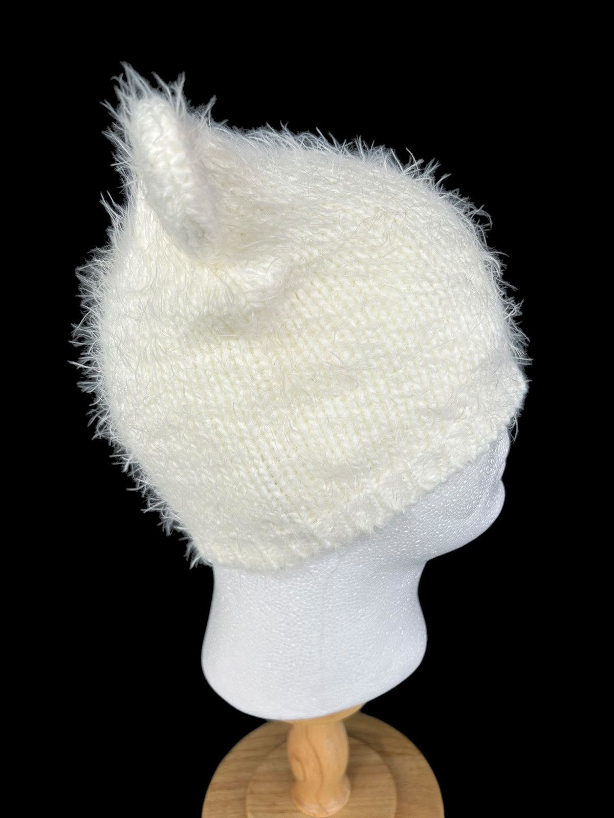 Japanese Brand × Kapital × Vintage Devil Horn Bunny Fur Beanie Hats Rare Japanese Style🎌 !!☠️💀 Size ONE SIZE - 3 Thumbnail