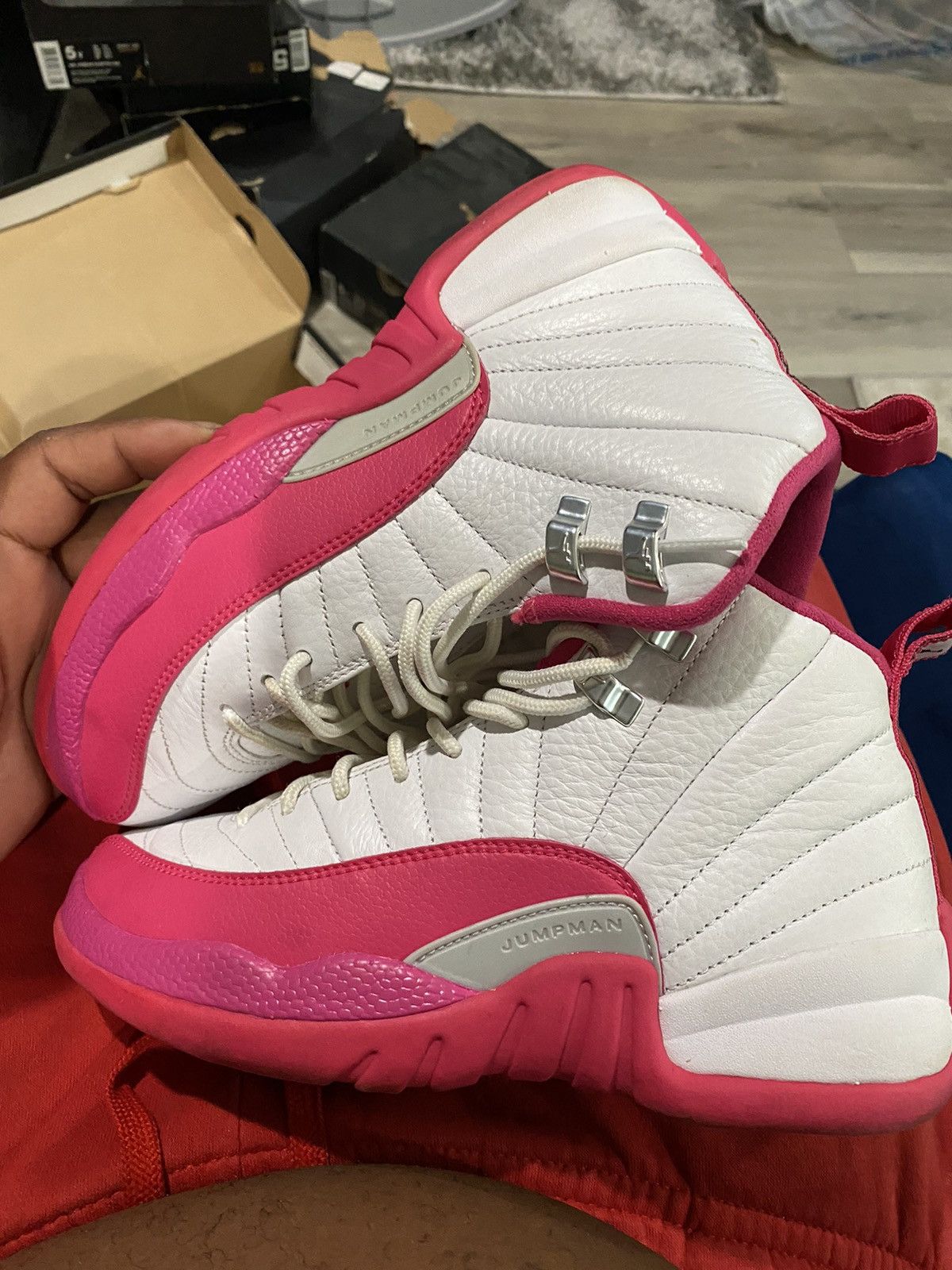 Jordan Brand Dynamic Pink 12s Size US 5 / EU 37 - 1 Thumbnail