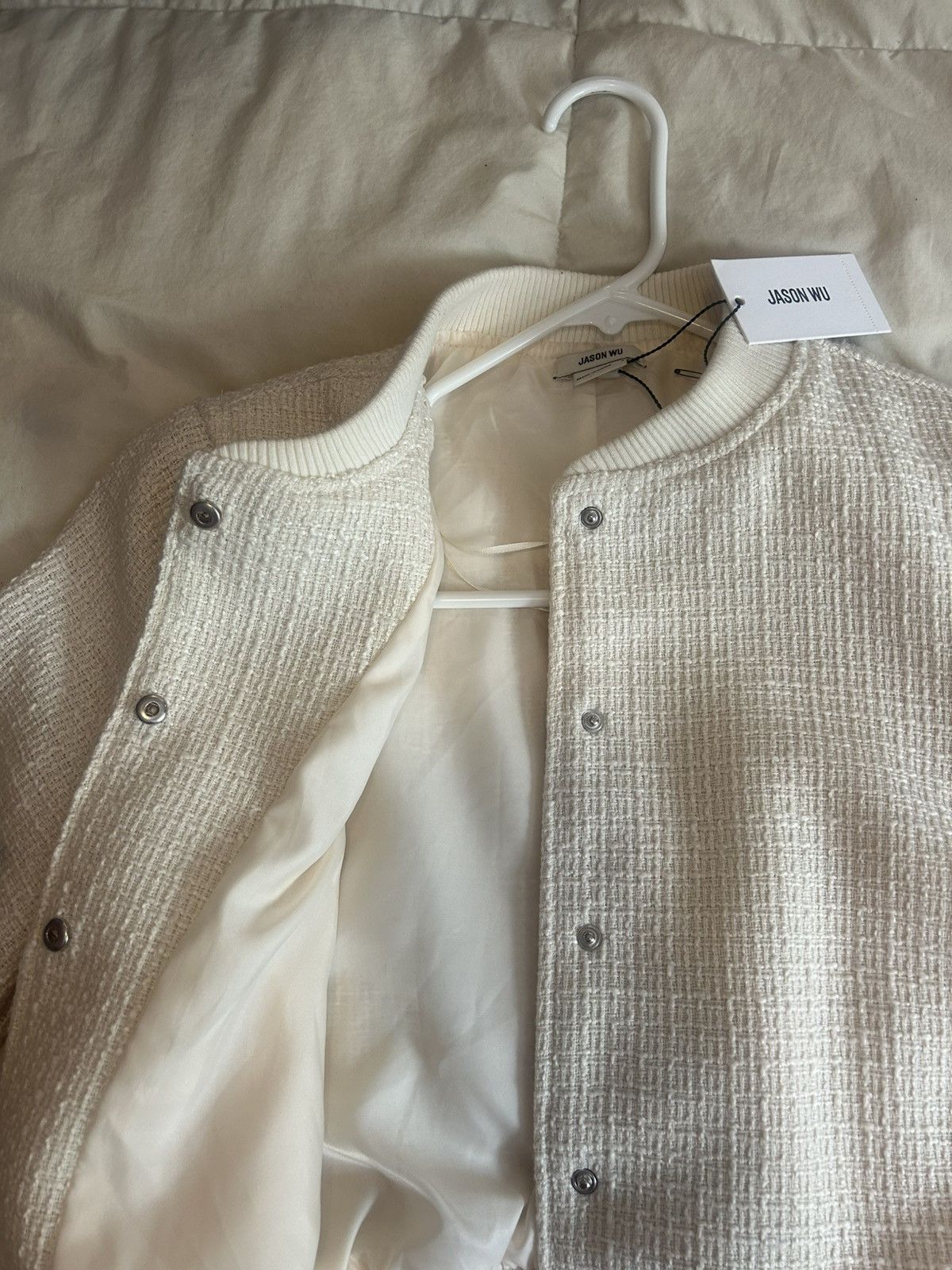 Jason Wu Jason Wu Textured Crop Bomber jacket Size S / US 4 / IT 40 - 2 Thumbnail