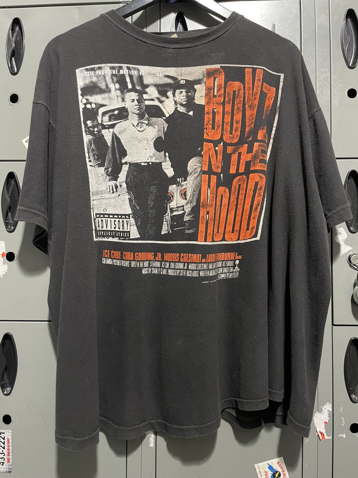 image of 1991 Boyz In The Hood Movie Soundtrack Promo Ice Cube 90's in Black, Men's (Size XL)