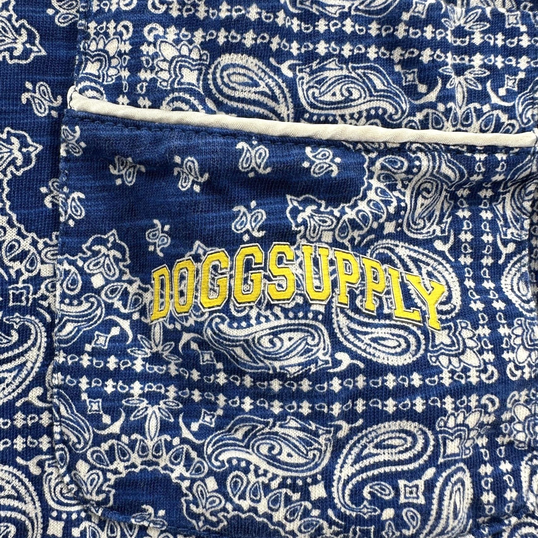 Vintage Dogg Supply Shirt Mens M Blue Paisley Bandana Button Up Snoop Dogg Hip Hop Embroidered Pocket Size US M / EU 48-50 / 2 - 4 Thumbnail