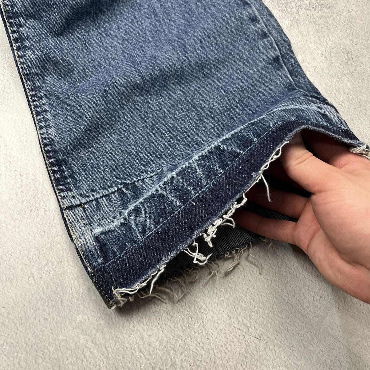 Vintage dirty distressed faded cargo baggy pants