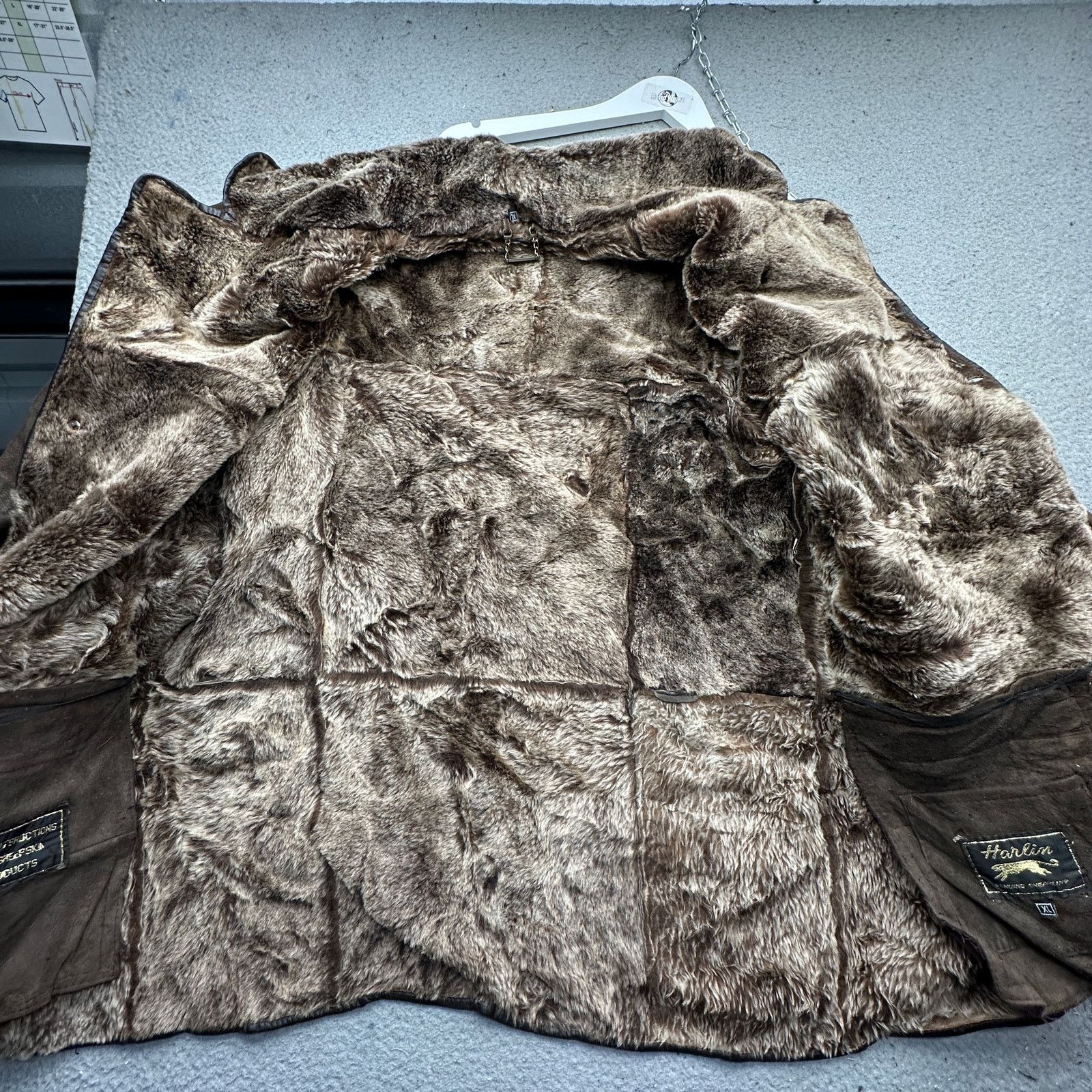 Other Vintage Harlin Shearling Sheepskin Leather Jacket Mens XL Size US XL / EU 56 / 4 - 12 Thumbnail