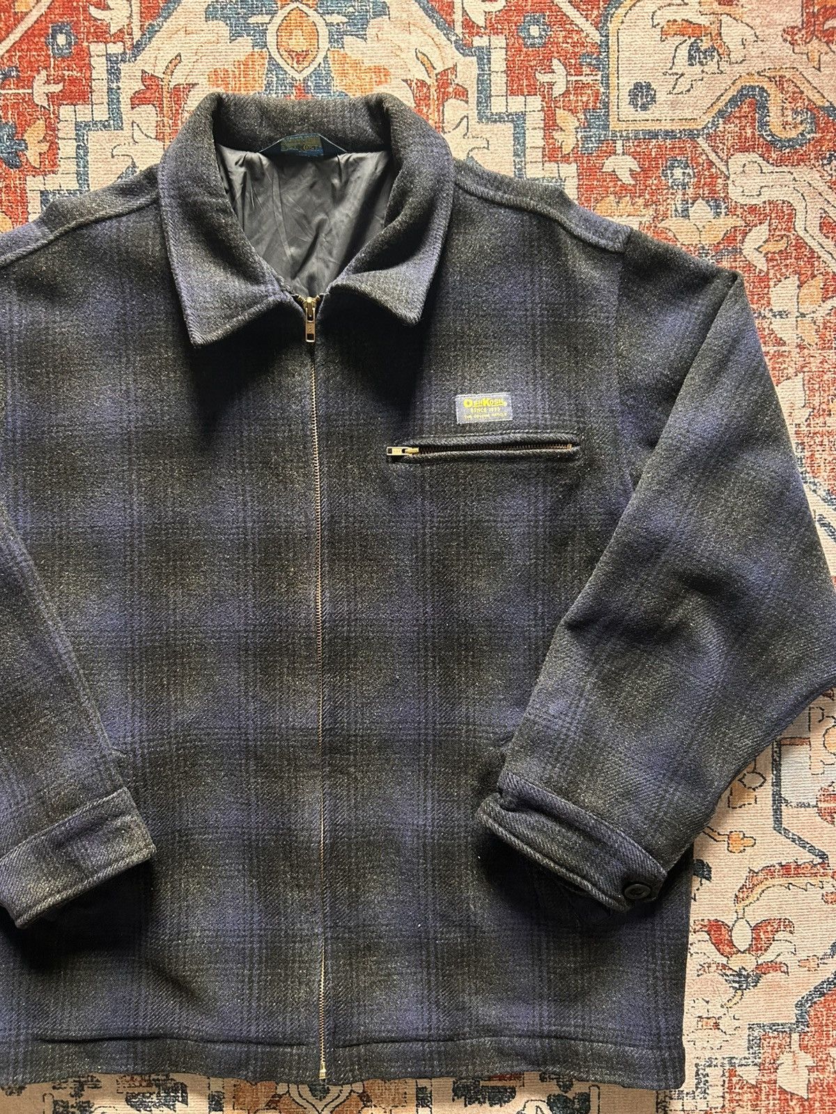 Oshkosh 90s Oshkosh B’Gosh Checkered Plaid Wool Jacket Size US L / EU 52-54 / 3 - 2 Thumbnail