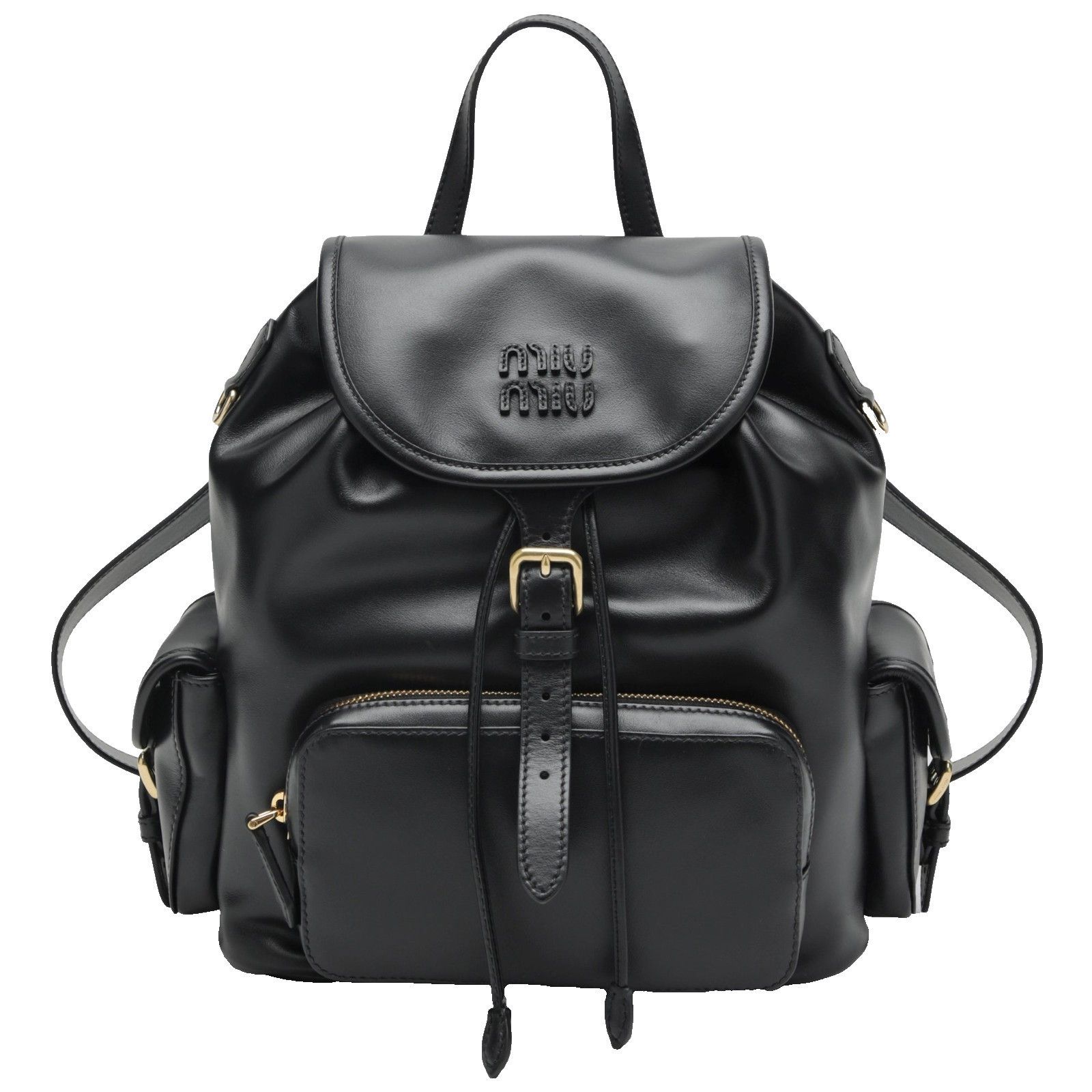 Miu Miu MIU MIU $3600 Black Calfskin Leather Backpack New & Authenti Size ONE SIZE - 1 Thumbnail