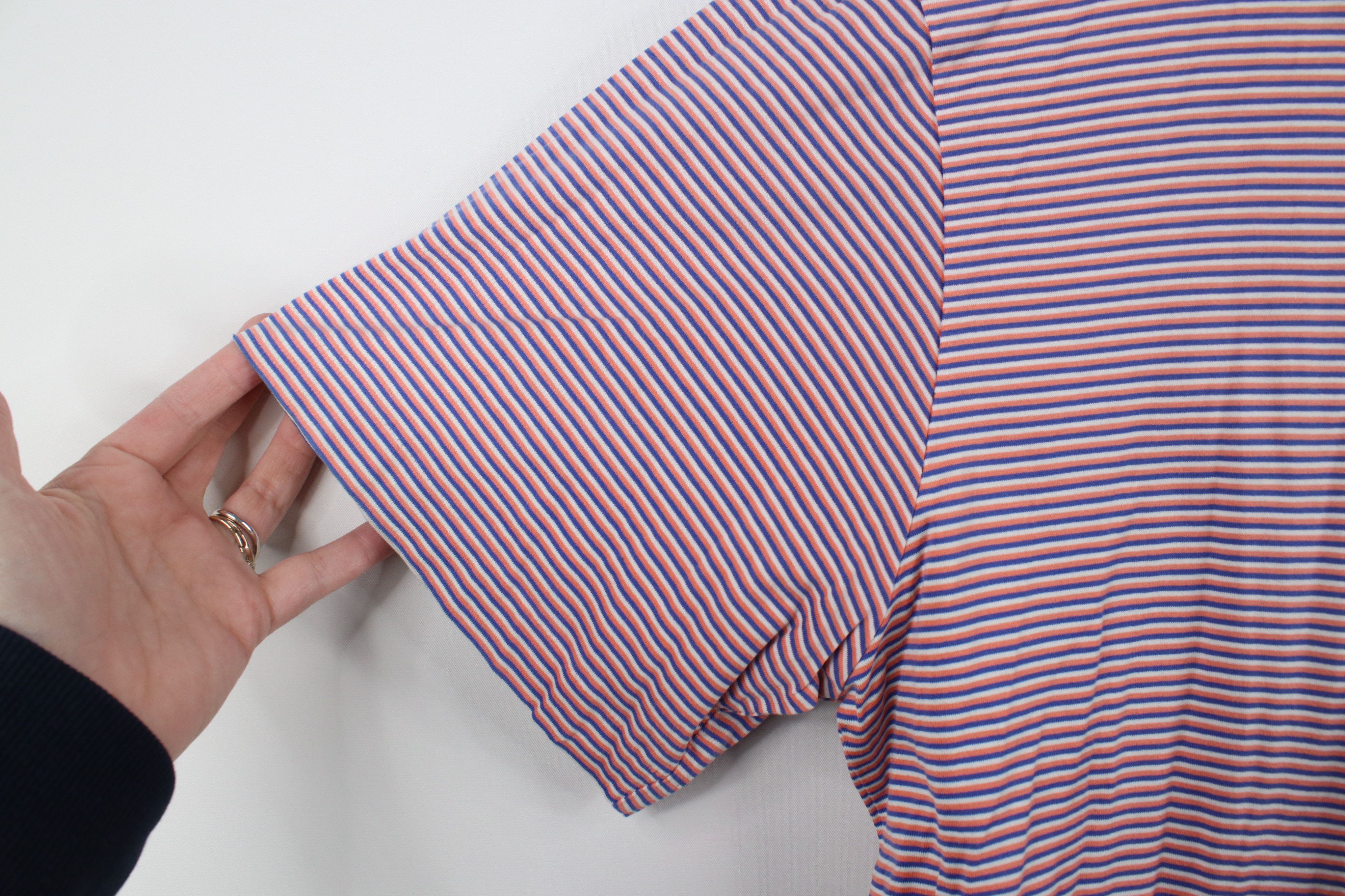 Ralph Lauren × Vintage Vintage Ralph Lauren Cotton Knit Striped Collared Polo Shirt Size US M / EU 48-50 / 2 - 5 Thumbnail