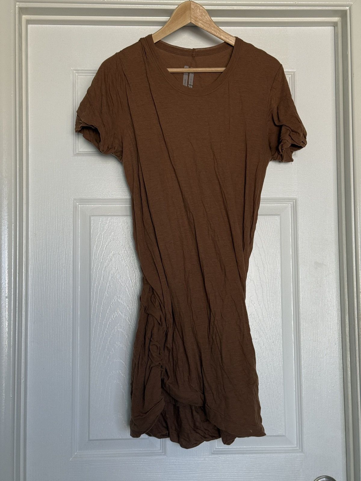 Unstable Double Slim-Fit Cotton-Jersey Red Brown