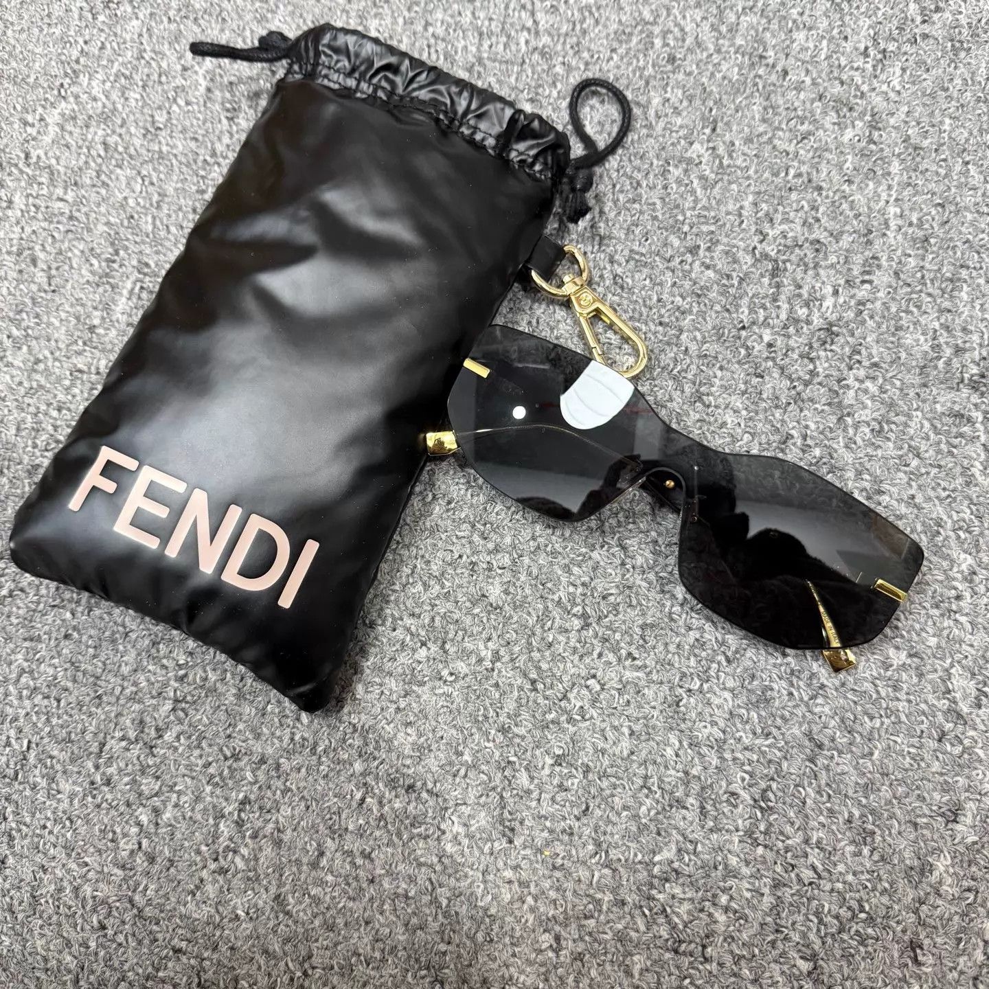 Fendi Fendi square black sunglasses unworn Size ONE SIZE - 1 Thumbnail