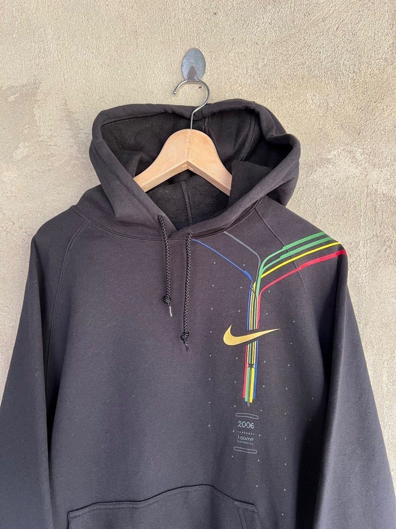 Nike Vintage Nike Swoosh Hoodies Size US L / EU 52-54 / 3 - 3 Thumbnail