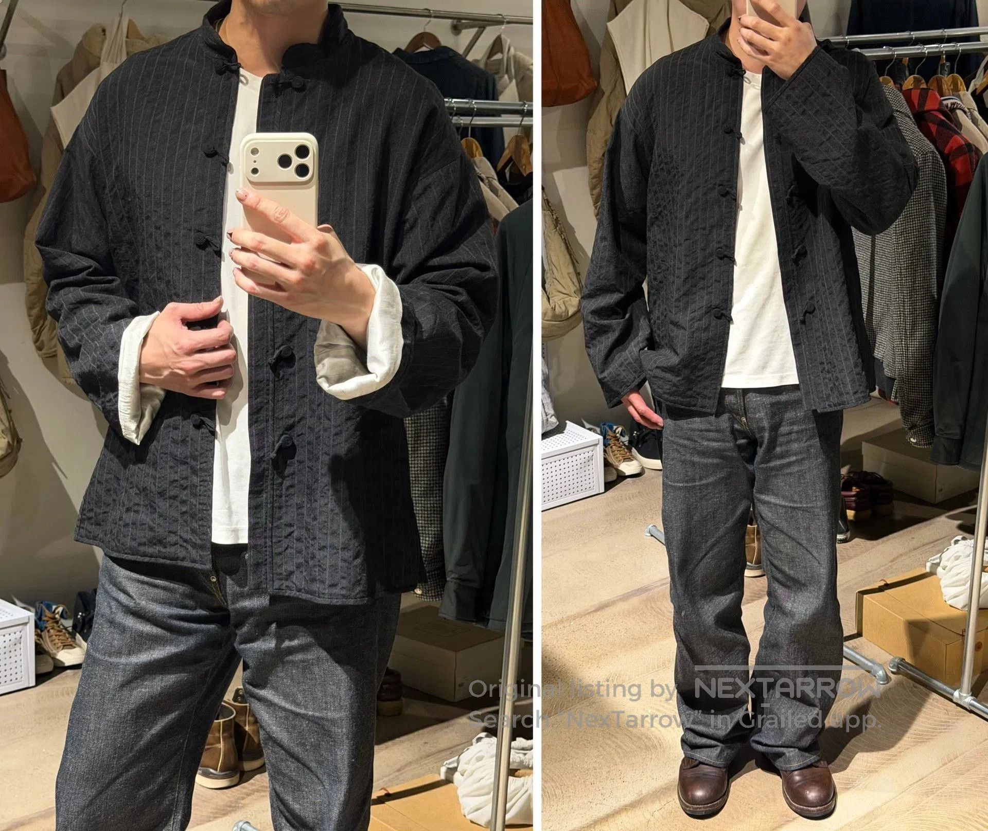 Visvim Visvim Dharma Santome Stripe Wool Shirt. Size US XL / EU 56 / 4 - 1 Thumbnail